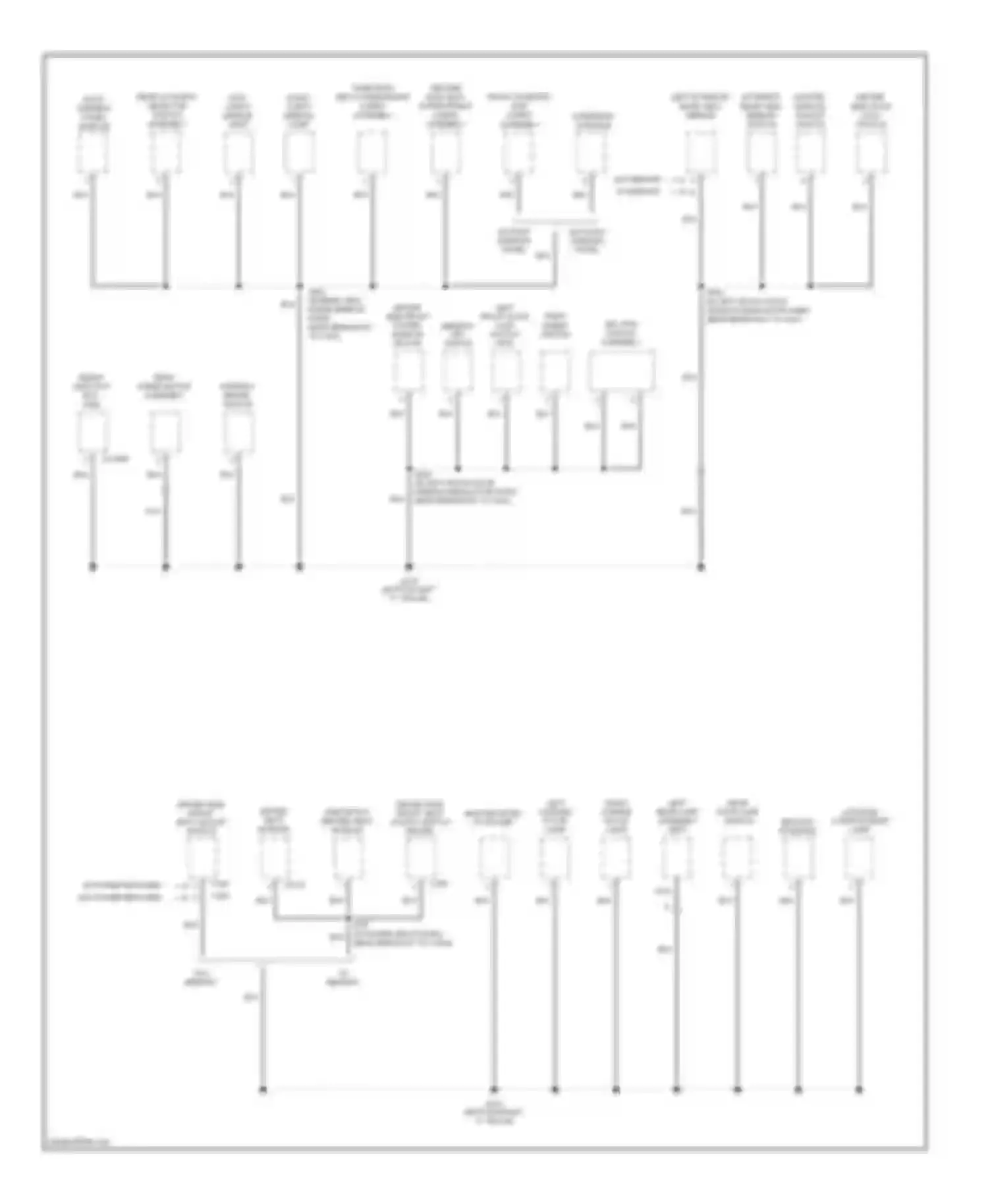 Montego Mercury III (2004-2007): Ground distribution circuit (3 of 4)