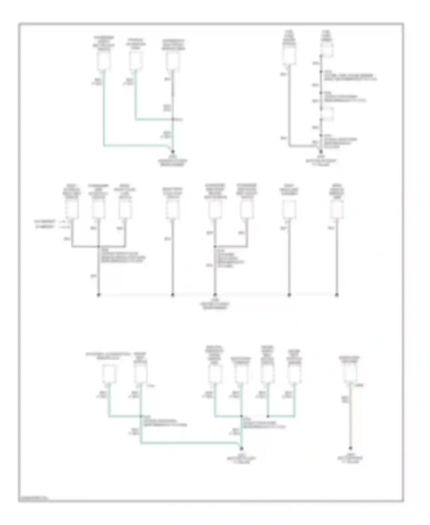 Montego Mercury III (2004-2007): Ground distribution circuit (4 of 4)