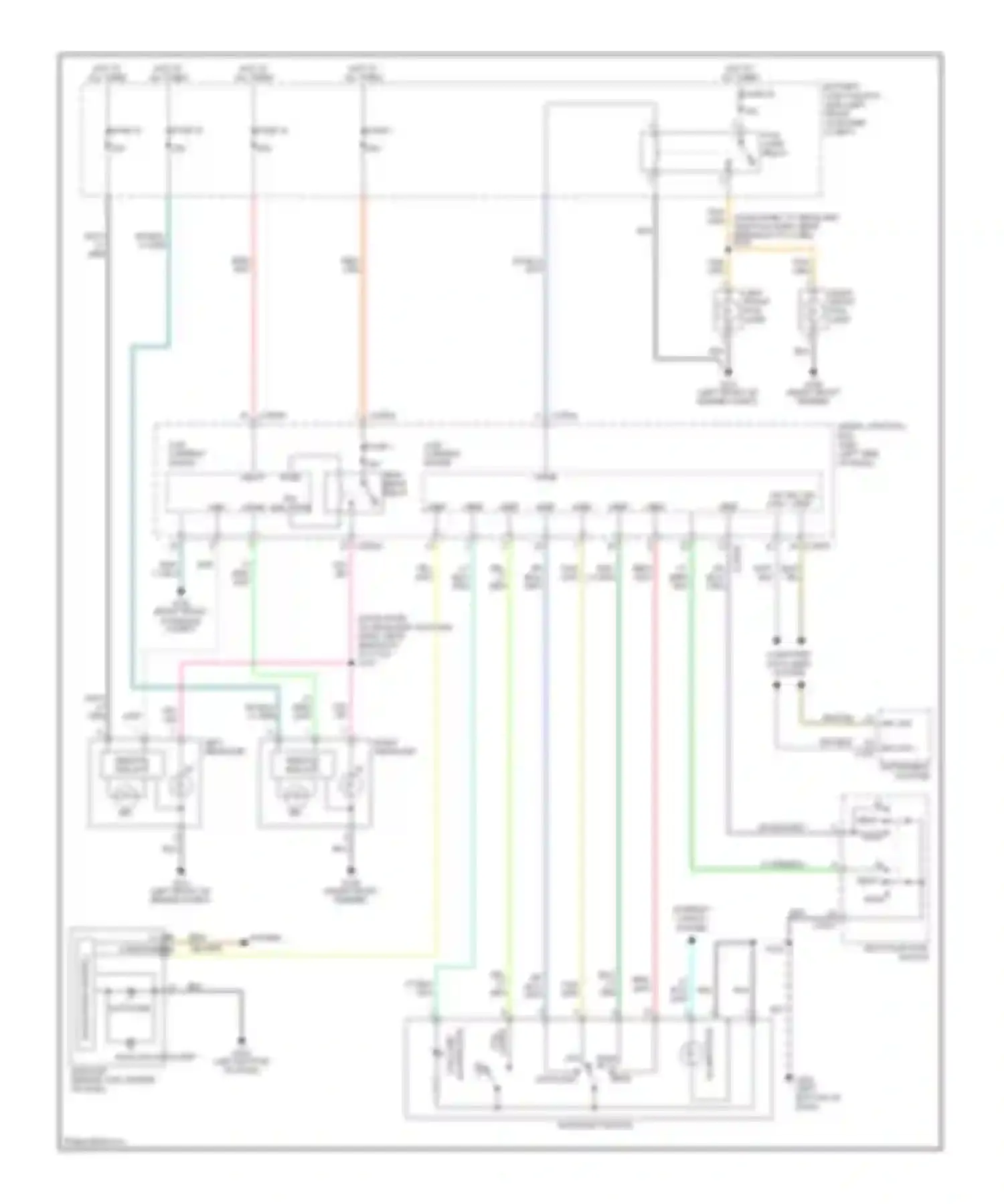 Montego Mercury III (2004-2007): Headlights circuit