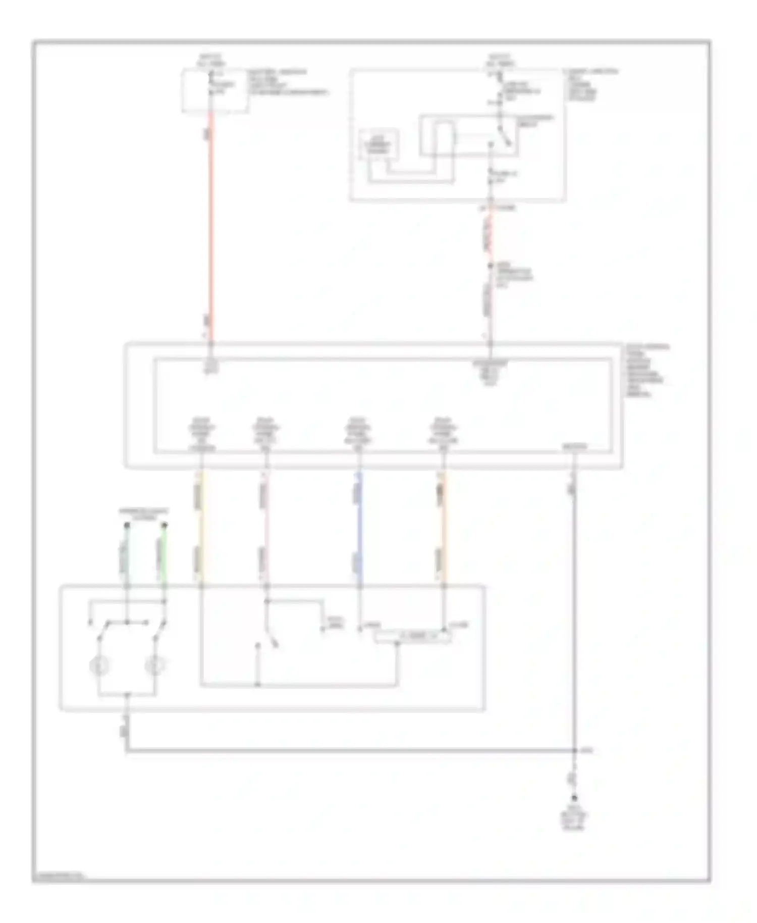 Montego Mercury III (2004-2007): Overhead console circuit