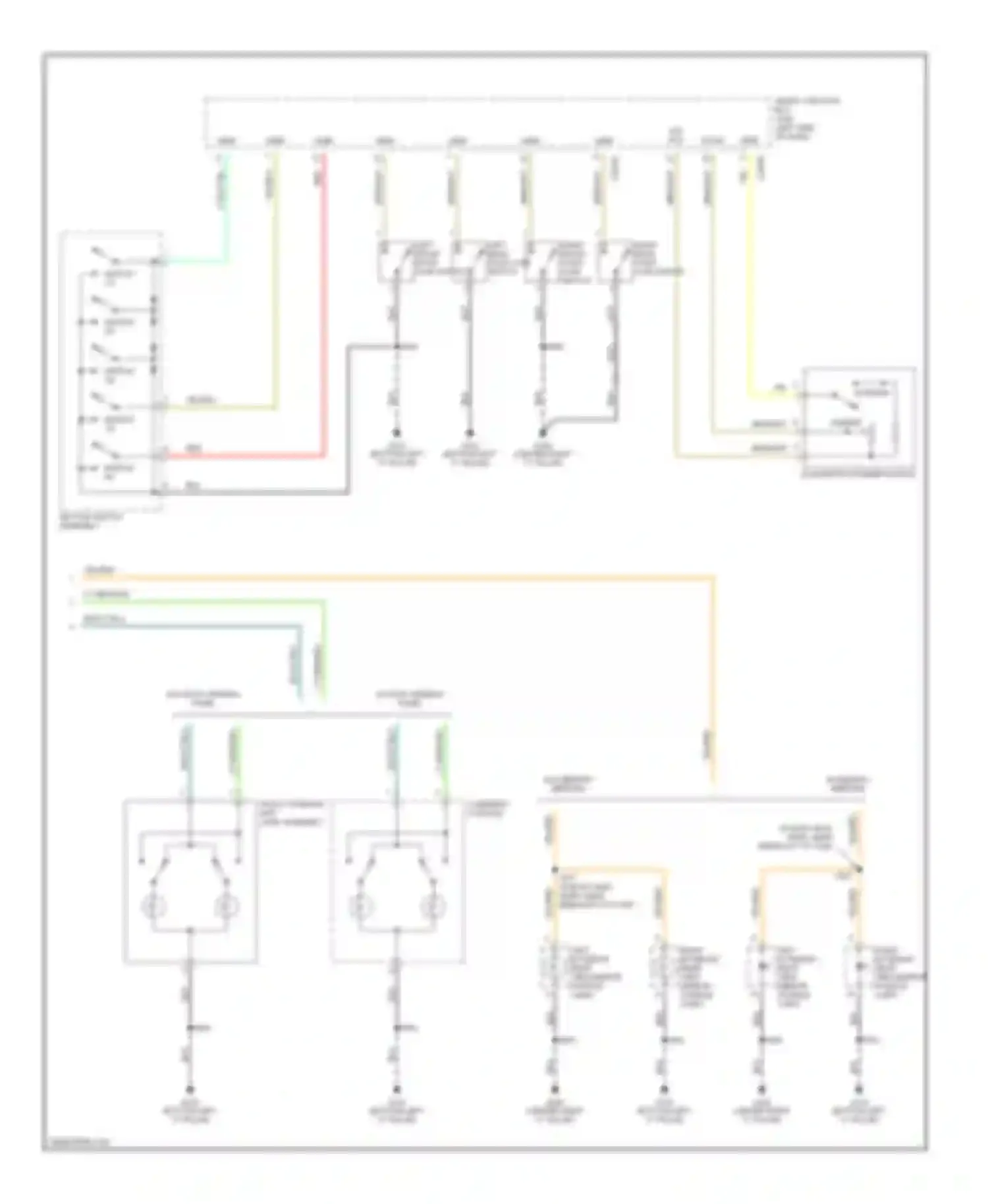 Montego Mercury III (2004-2007): Courtesy lamps circuit (2 of 2)
