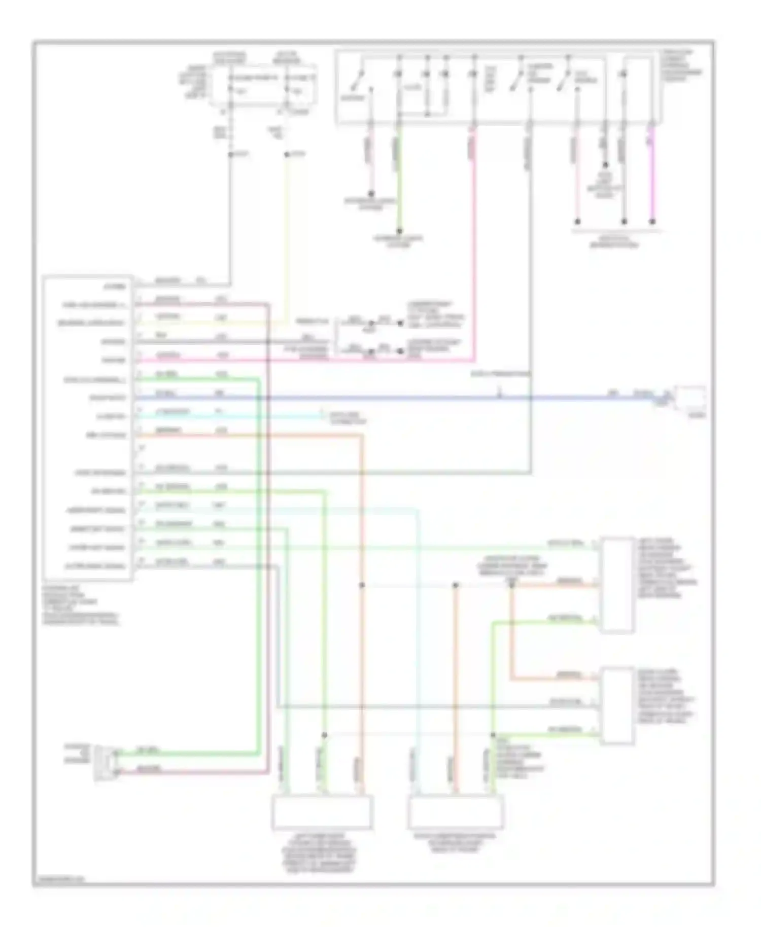 Montego Mercury III (2004-2007): Parking assistant circuit