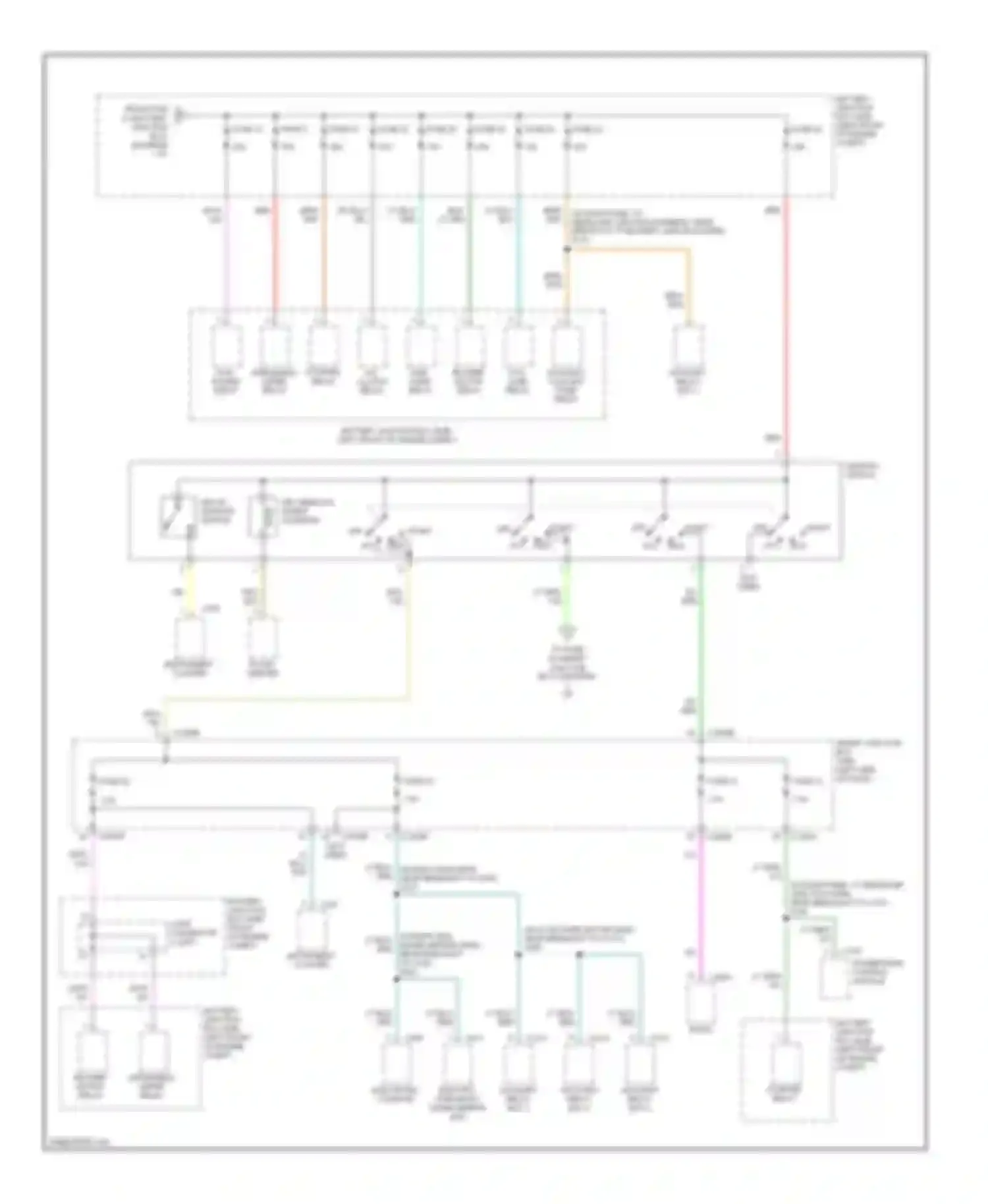 Montego Mercury III (2004-2007): Power distribution circuit (2 of 3)