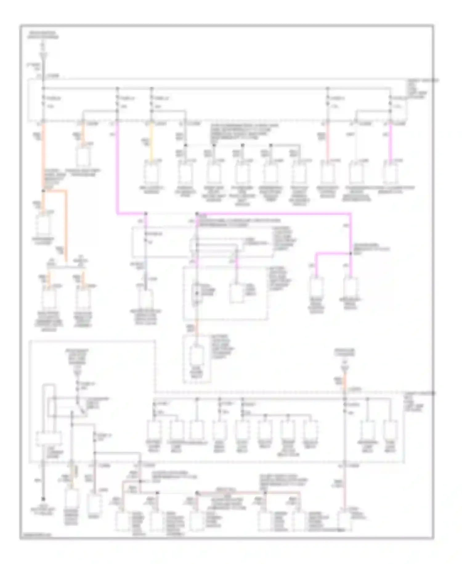 Montego Mercury III (2004-2007): Power distribution circuit (3 of 3)