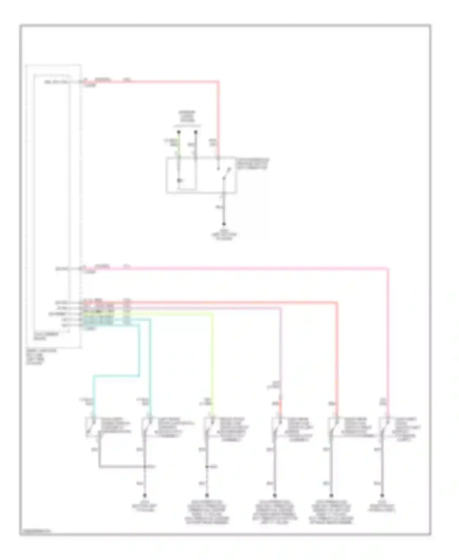 Montego Mercury III (2004-2007): Door lock circuit (2 of 2)