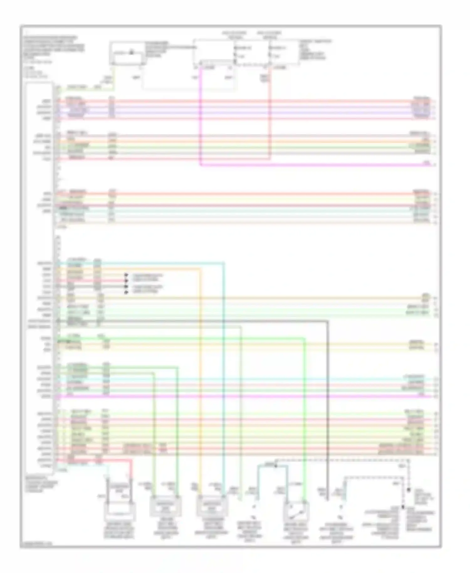 Montego Mercury III (2004-2007): Supplemental restraints circuit (1 of 2)
