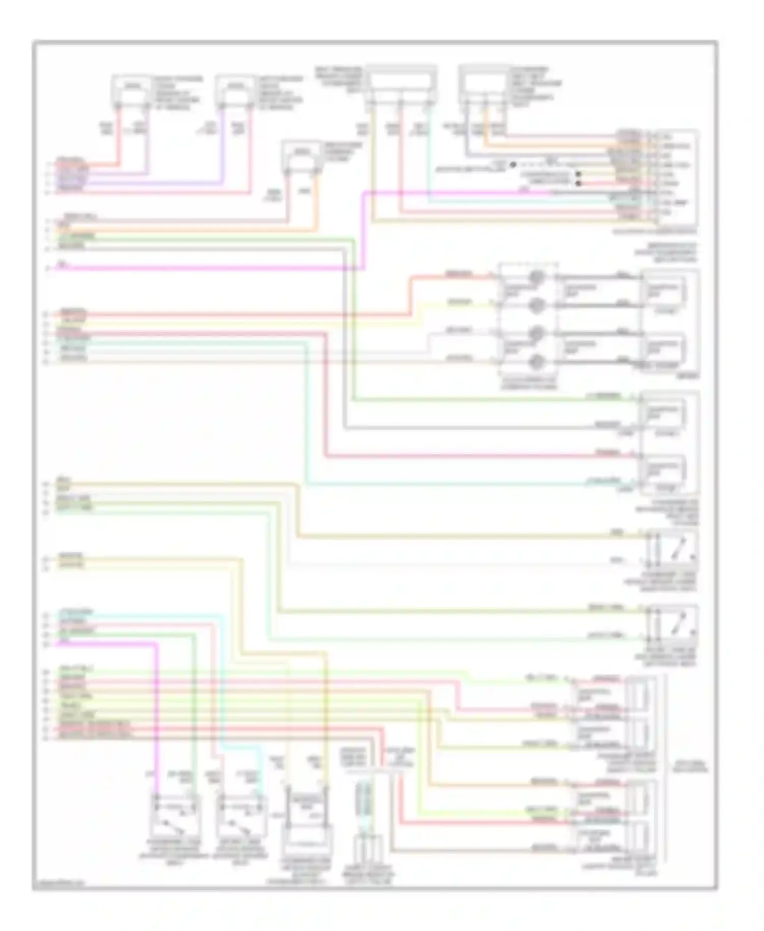 Montego Mercury III (2004-2007): Supplemental restraints circuit (2 of 2)