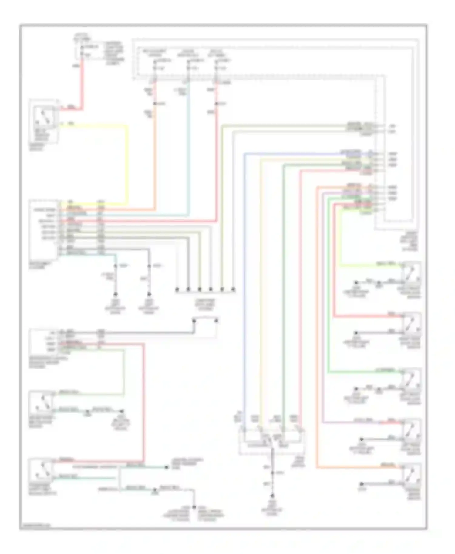 Montego Mercury III (2004-2007): Warning systems circuit