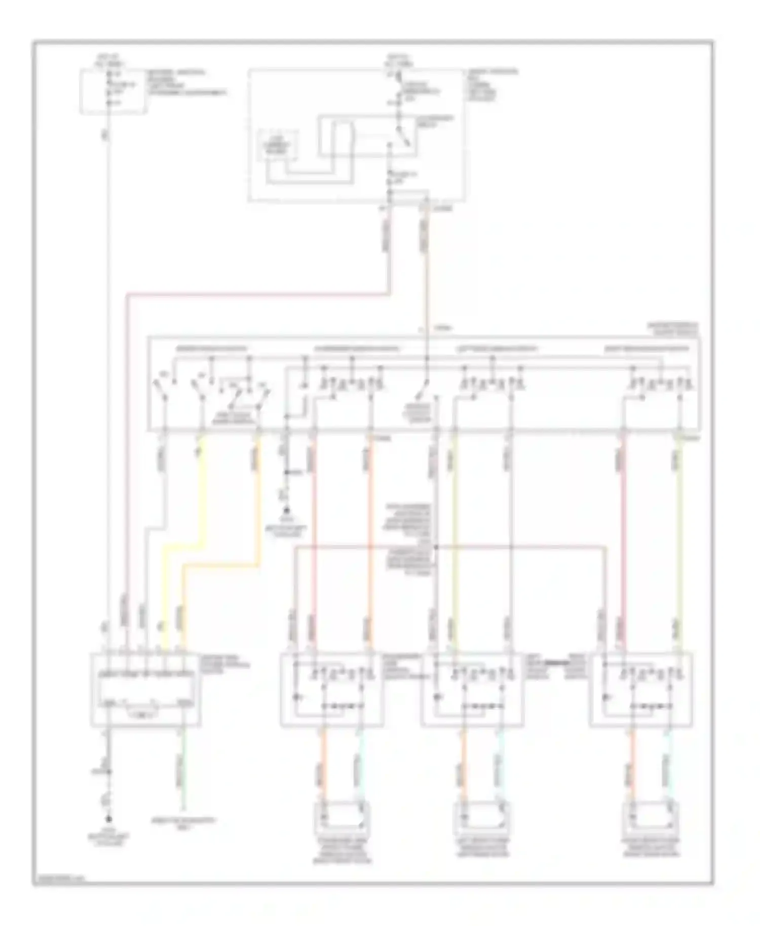 Wiring diagram circuit breaker 25 for Mercury Montego III (2004-2007) (2 of 2)