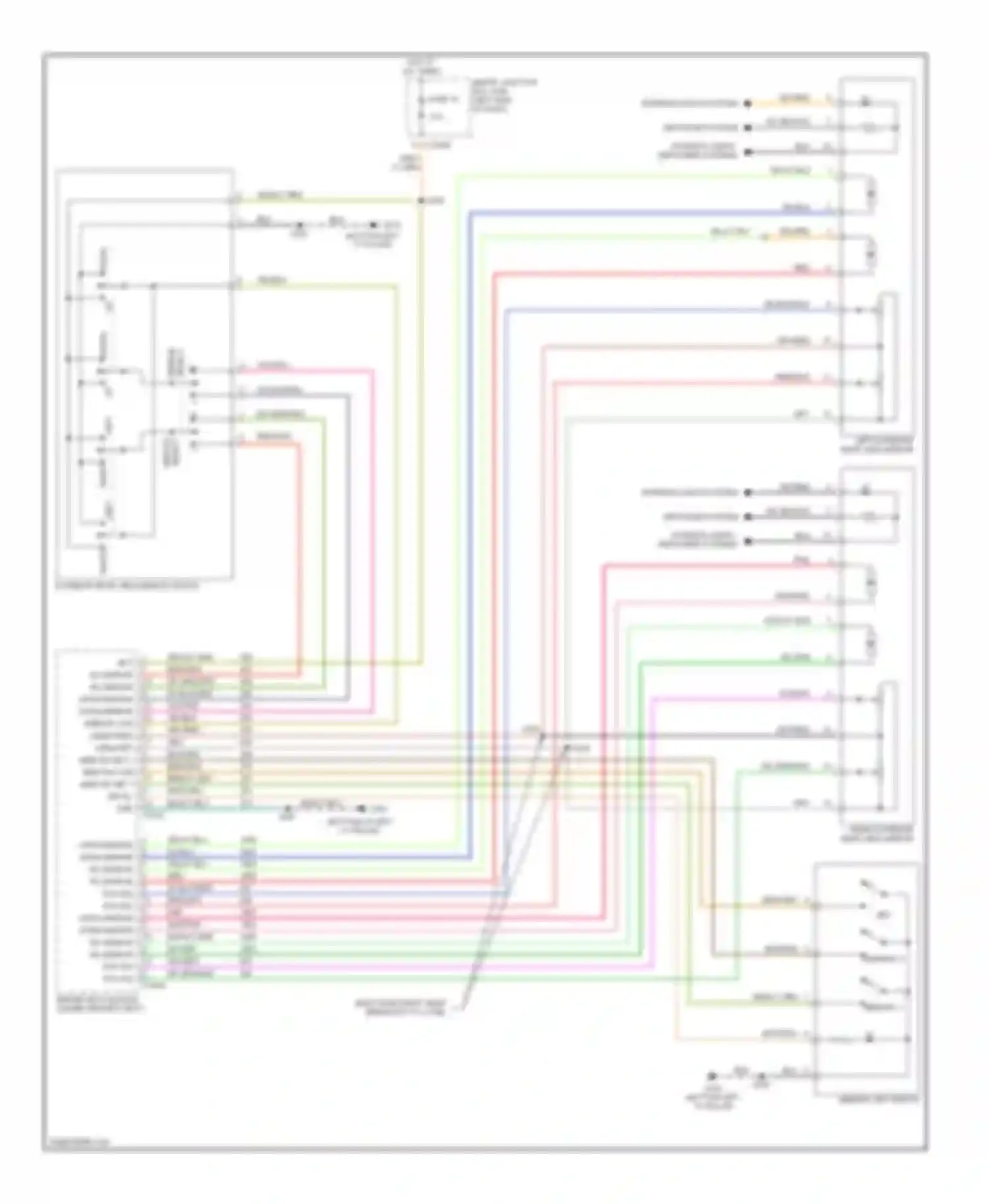 Wiring diagram defogger system for Mercury Montego III (2004-2007) (3 of 3)
