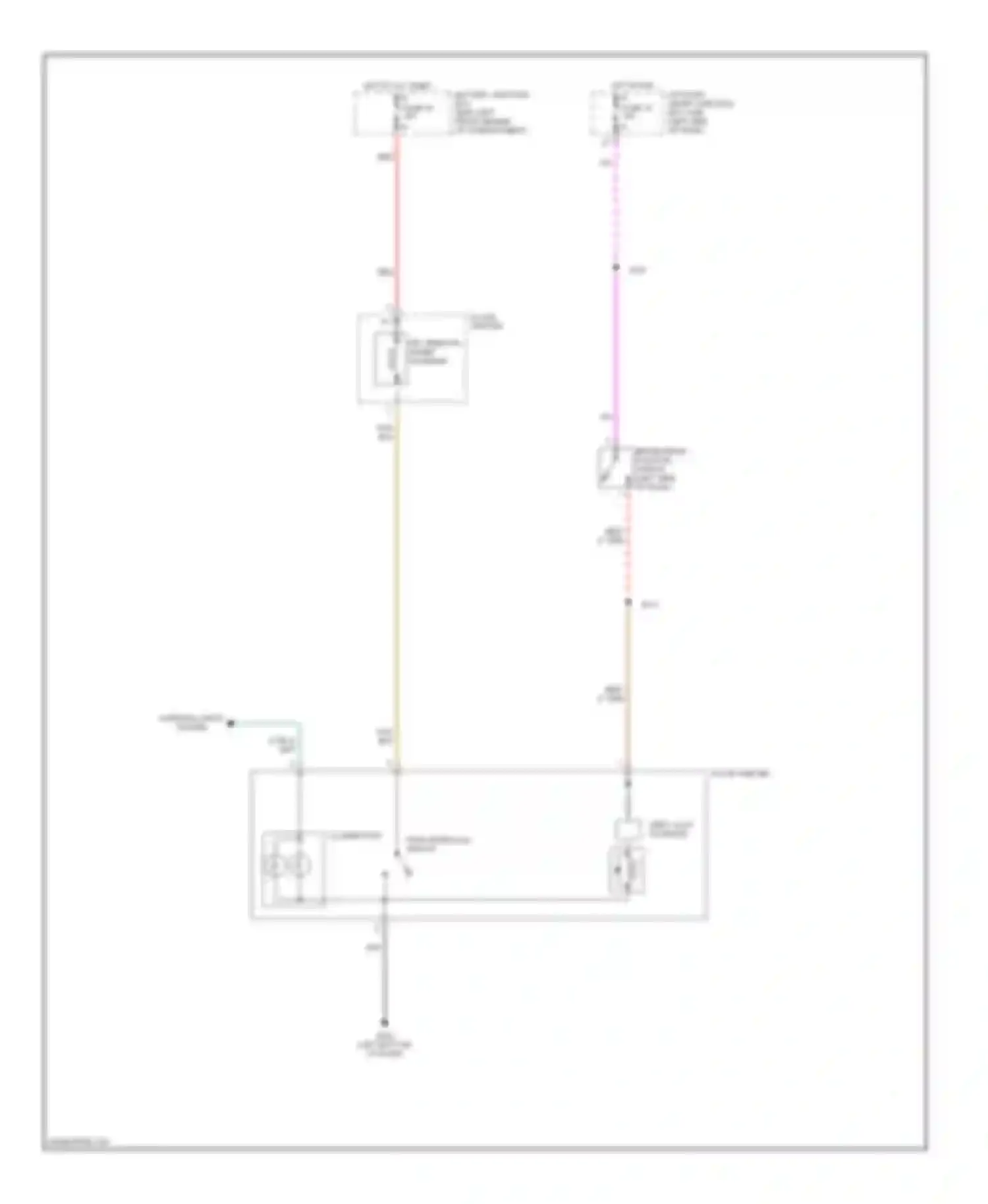 Wiring diagram fuse 34 for Mercury Montego III (2004-2007) (3 of 4)