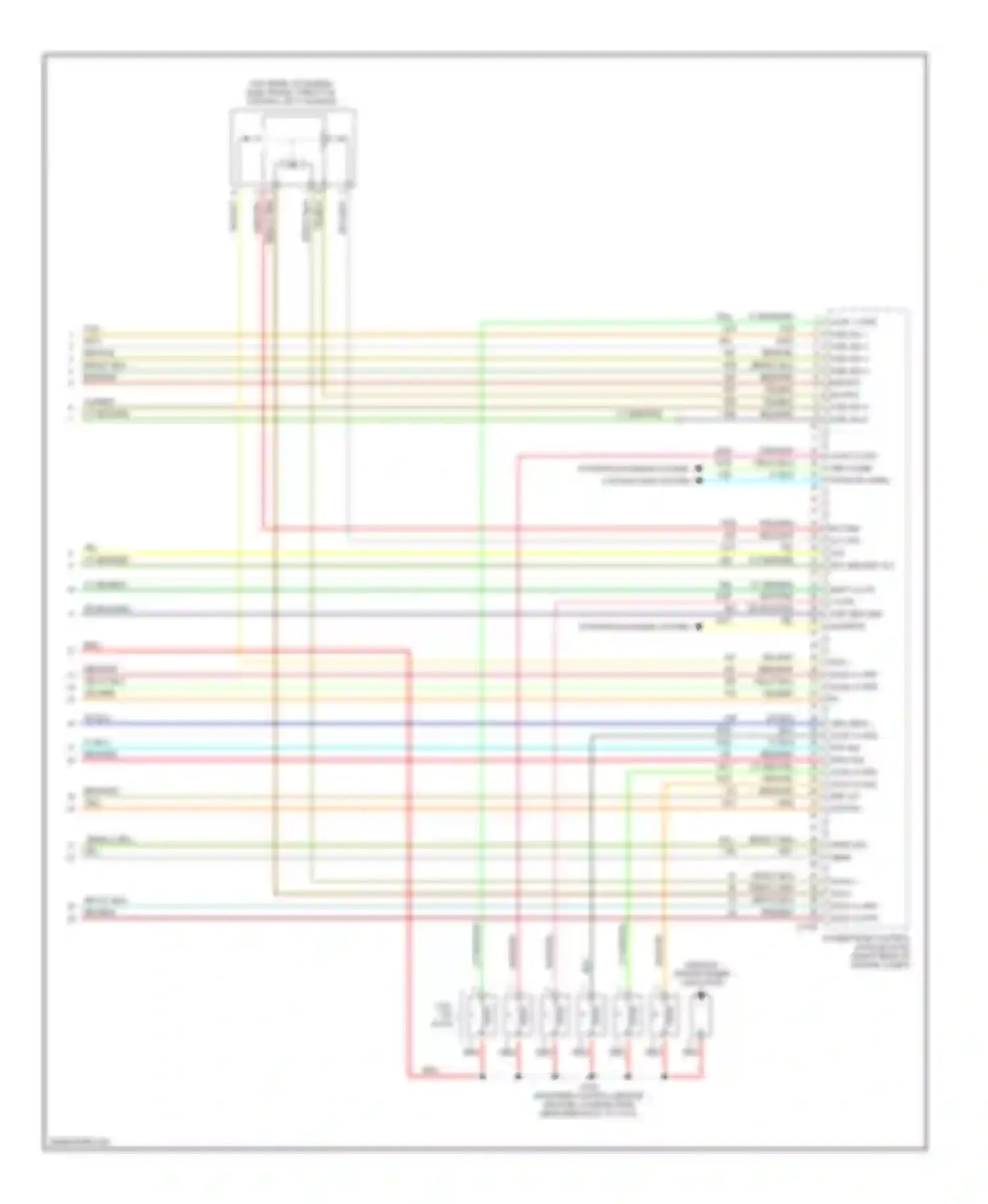Wiring diagram (in engine control sensor and fuel charge harn, for Mercury Montego III (2004-2007) (7 of 7)