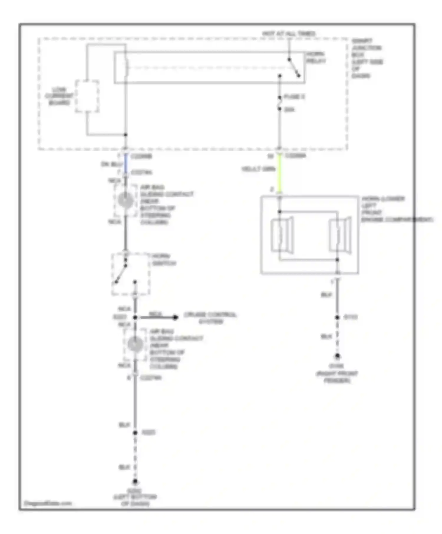 Wiring diagram low current board for Mercury Montego III (2004-2007) (7 of 16)