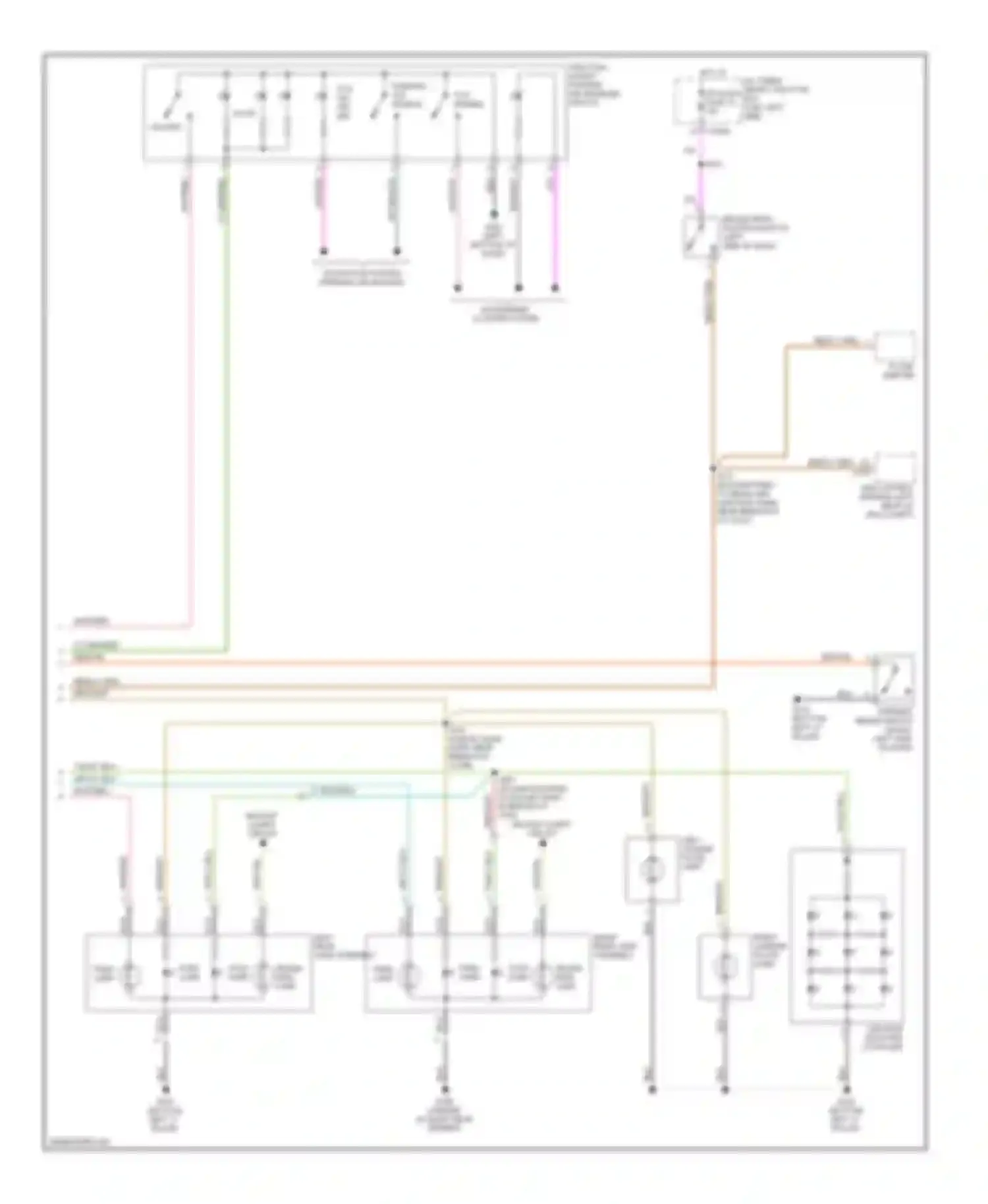 Wiring diagram park lamp turn lamp for Mercury Montego III (2004-2007) (1 of 1)