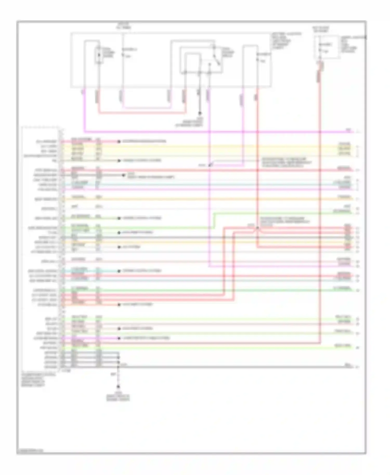 Wiring diagram pcm power diode for Mercury Montego III (2004-2007) (4 of 4)