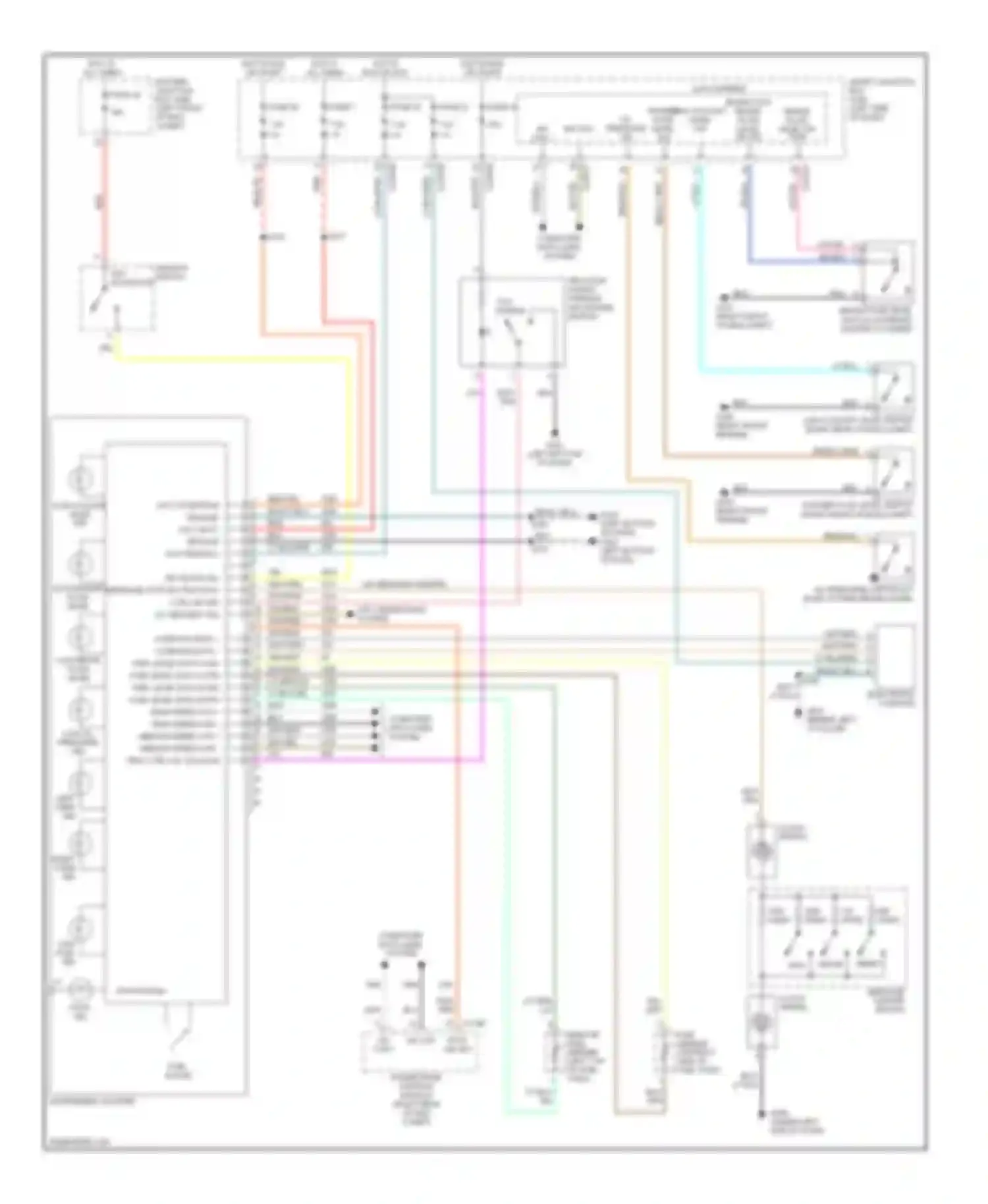 Wiring diagram wht/org for Mercury Montego III (2004-2007) (4 of 5)