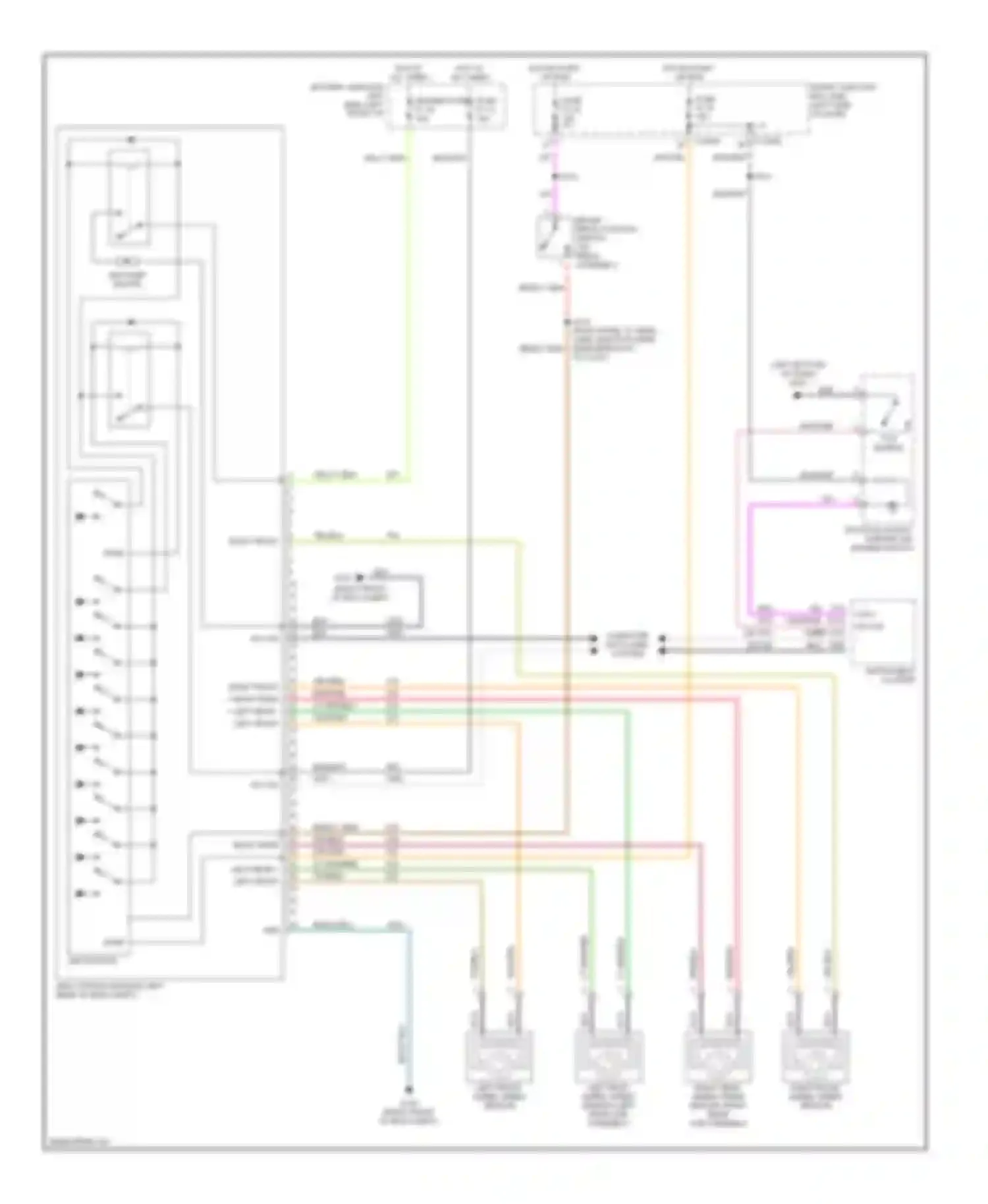 Wiring diagram yel/blk for Mercury Montego III (2004-2007) (1 of 12)