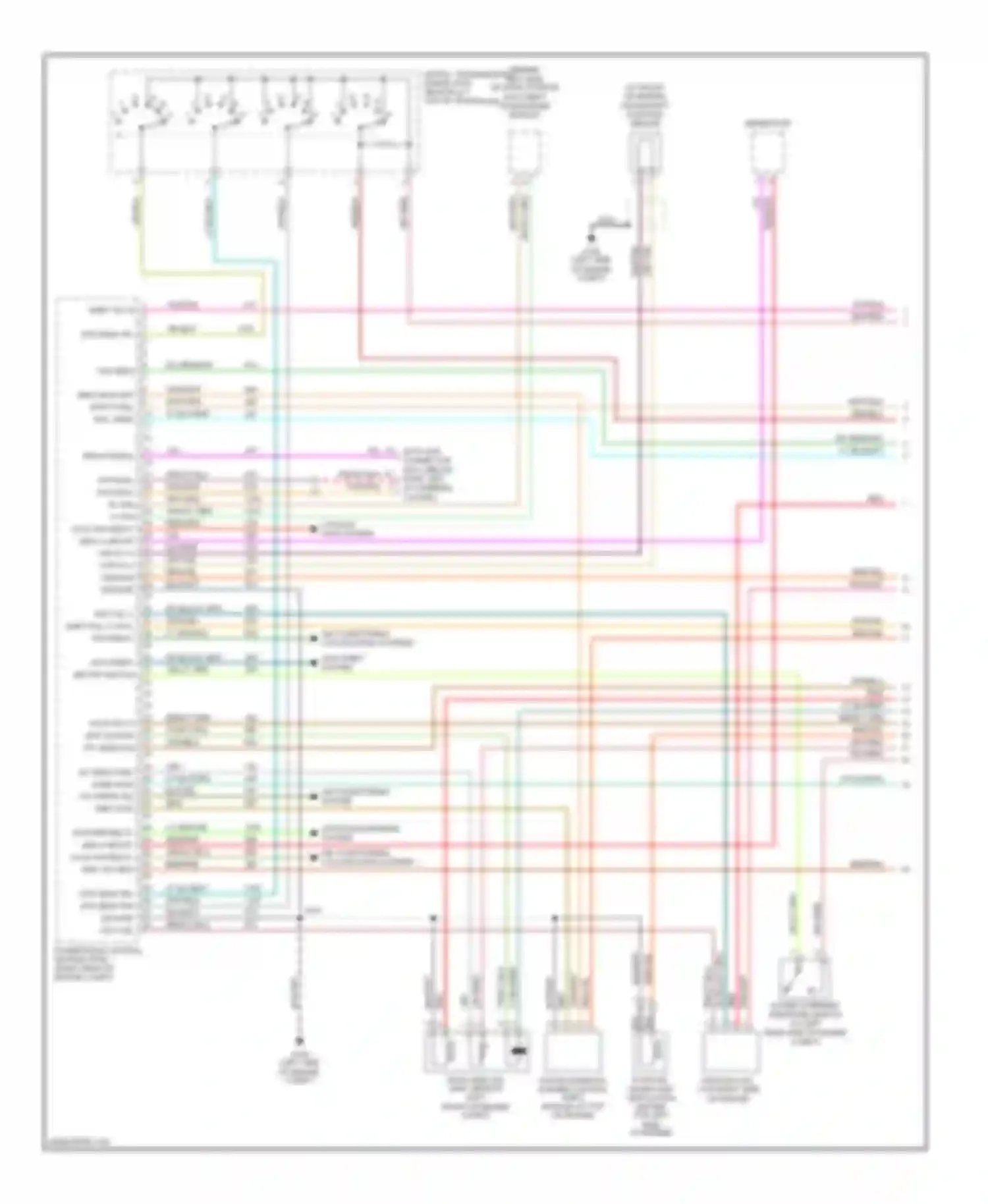 Monterey Mercury VIII (2003-2007): Wiring diagram engine performance 4.2l (1 of 4)