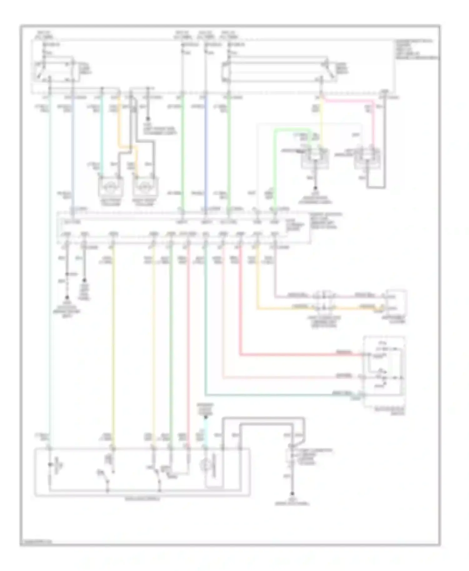 Monterey Mercury VIII (2003-2007): Headlights circuit, without autolamps