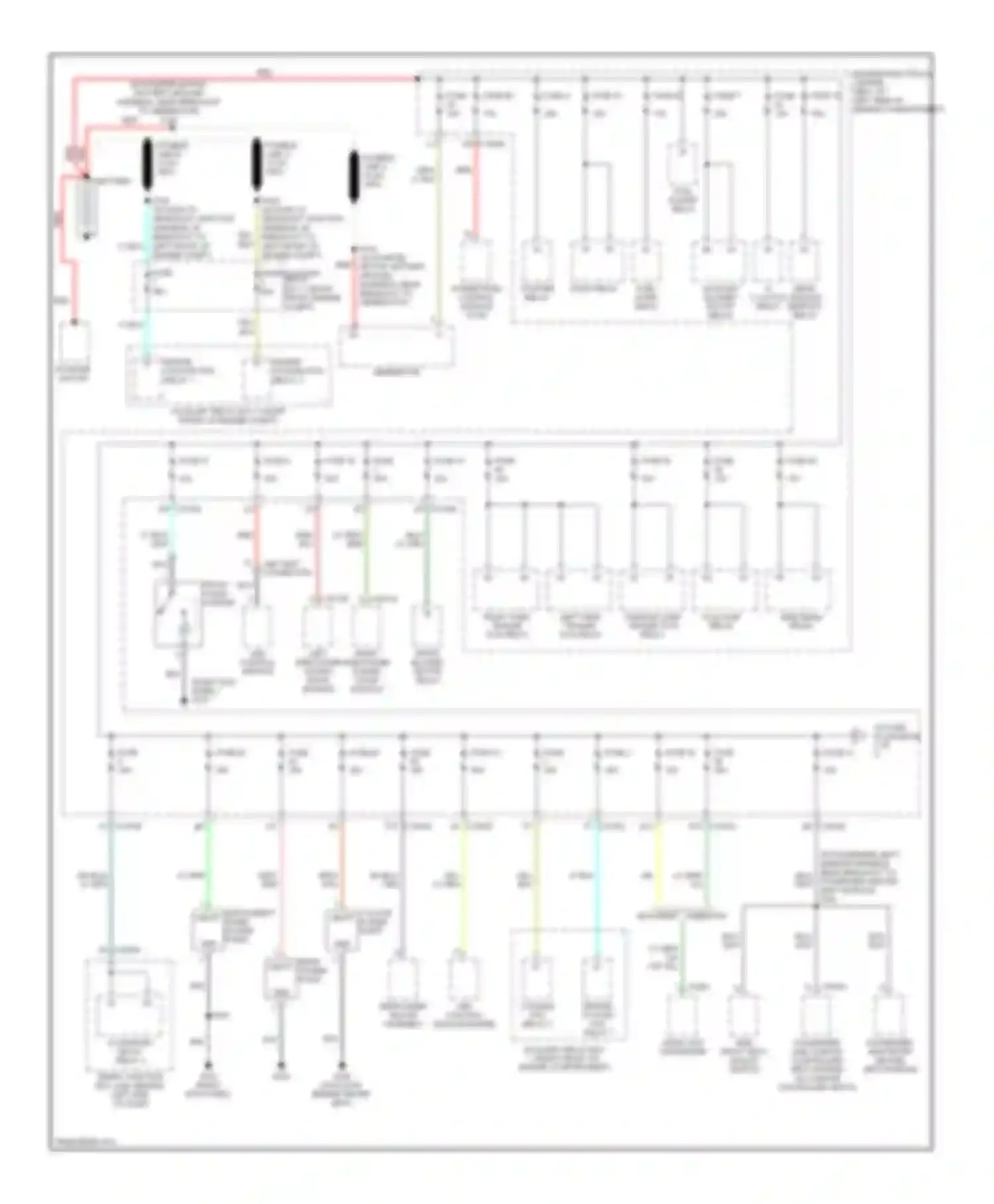 Monterey Mercury VIII (2003-2007): Power distribution circuit (1 of 3)
