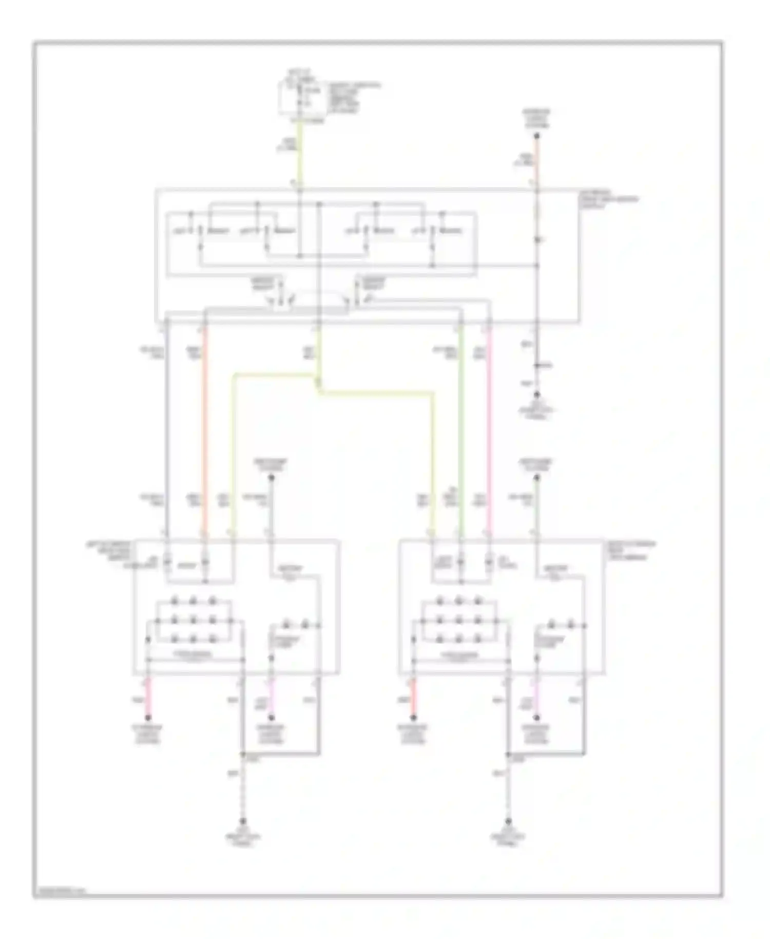 Monterey Mercury VIII (2003-2007): Power mirrors circuit, with heated signal mirrors