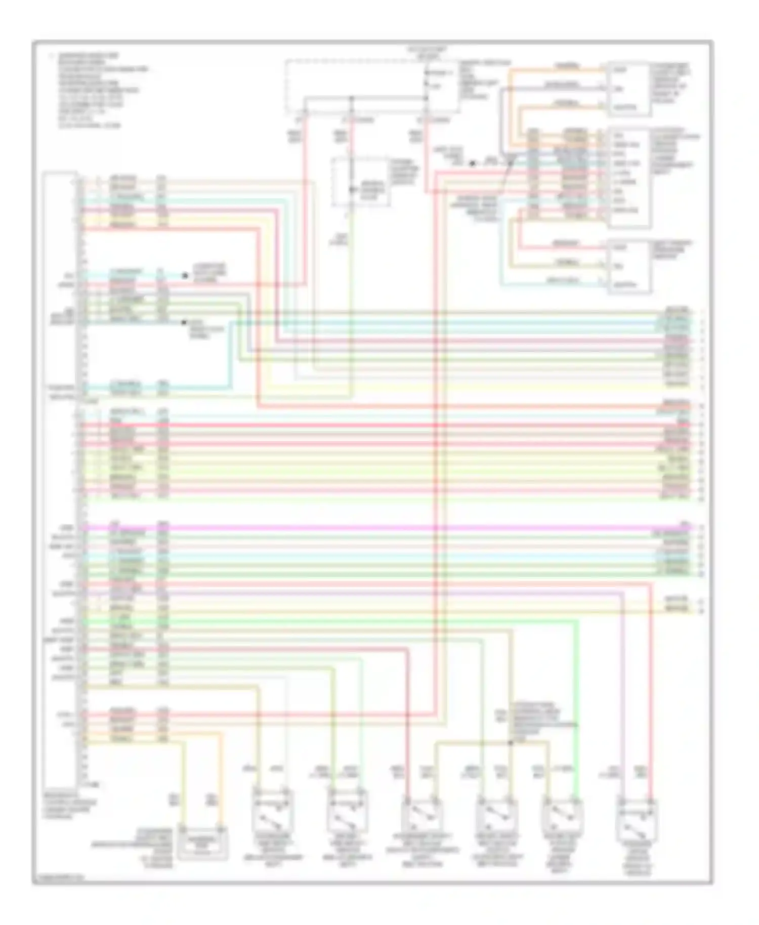 Monterey Mercury VIII (2003-2007): Supplemental restraints circuit (1 of 2)