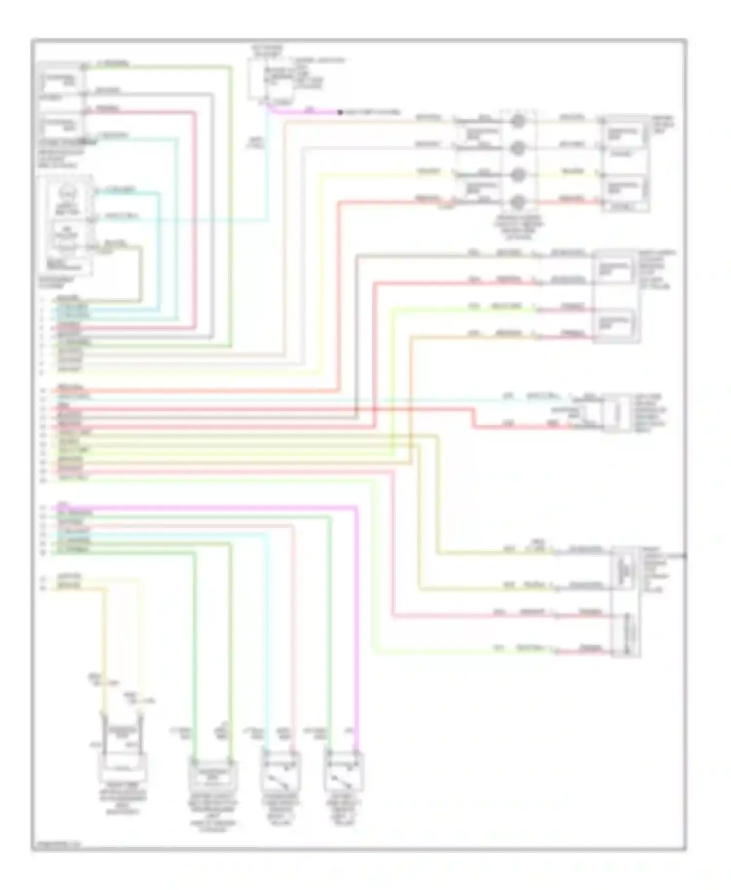 Monterey Mercury VIII (2003-2007): Supplemental restraints circuit (2 of 2)
