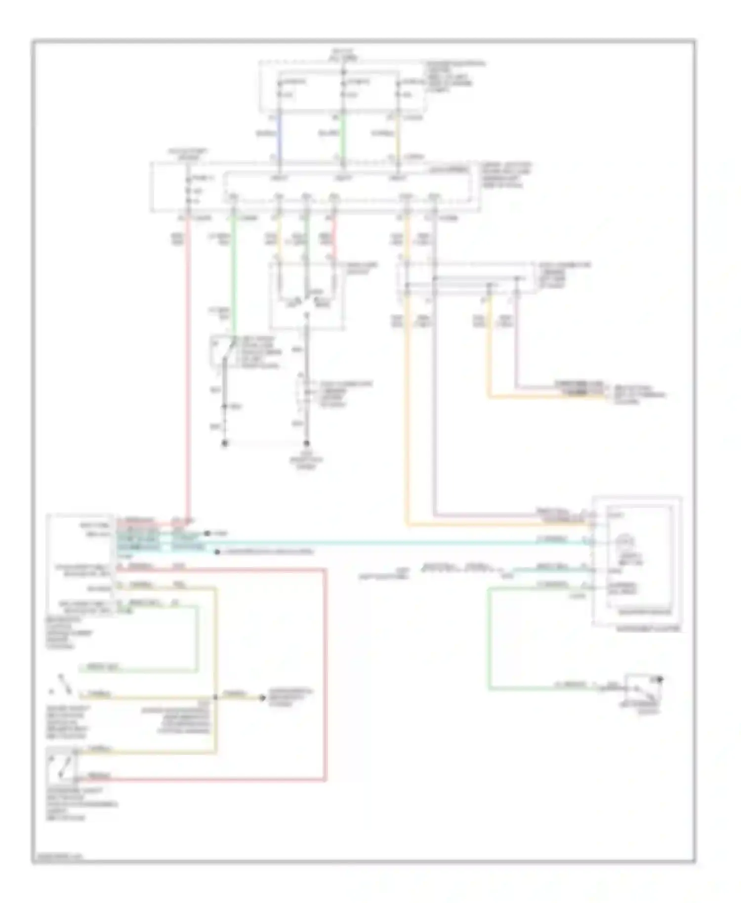 Monterey Mercury VIII (2003-2007): Warning systems circuit