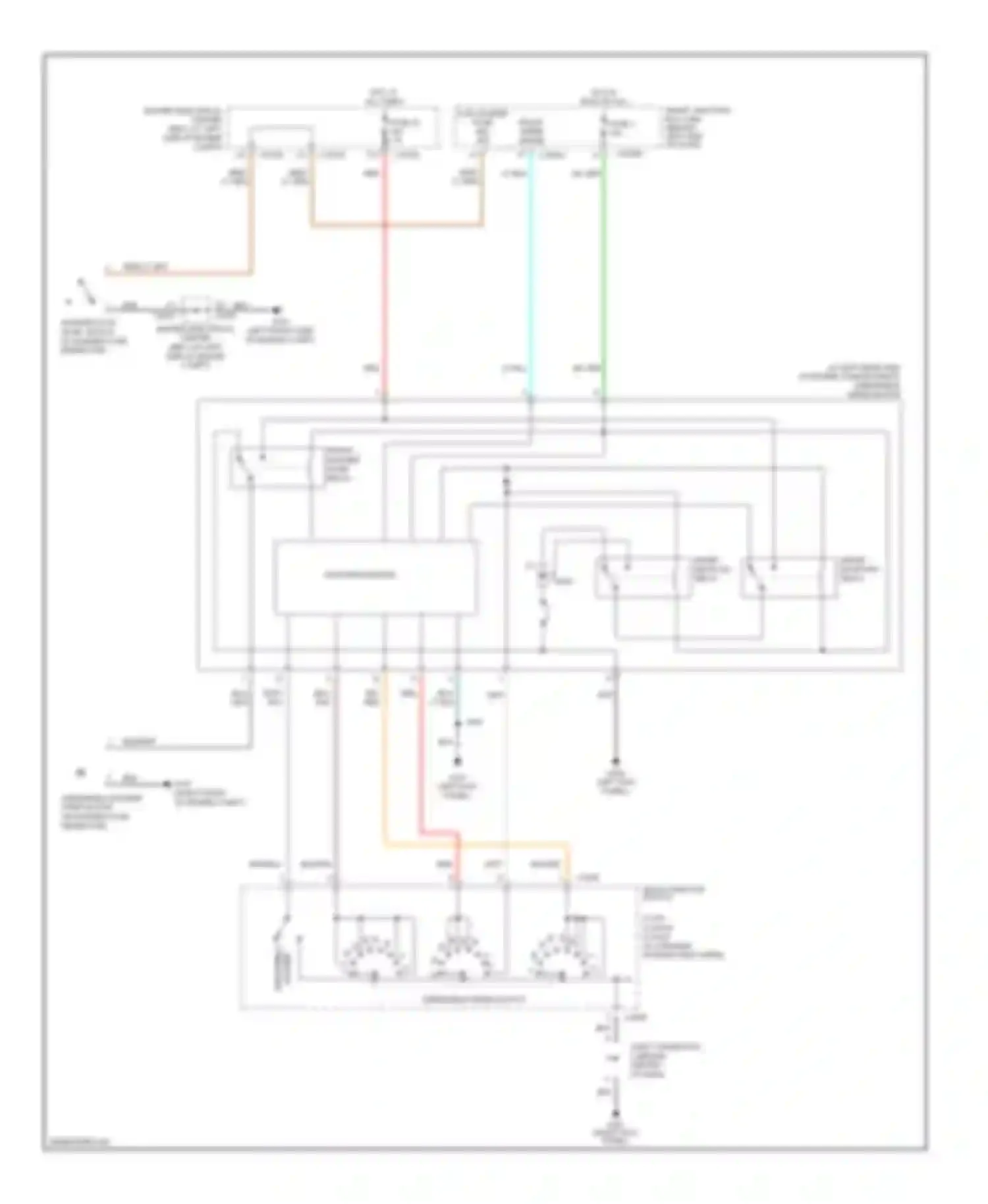 Monterey Mercury VIII (2003-2007): Front wiper/washer circuit