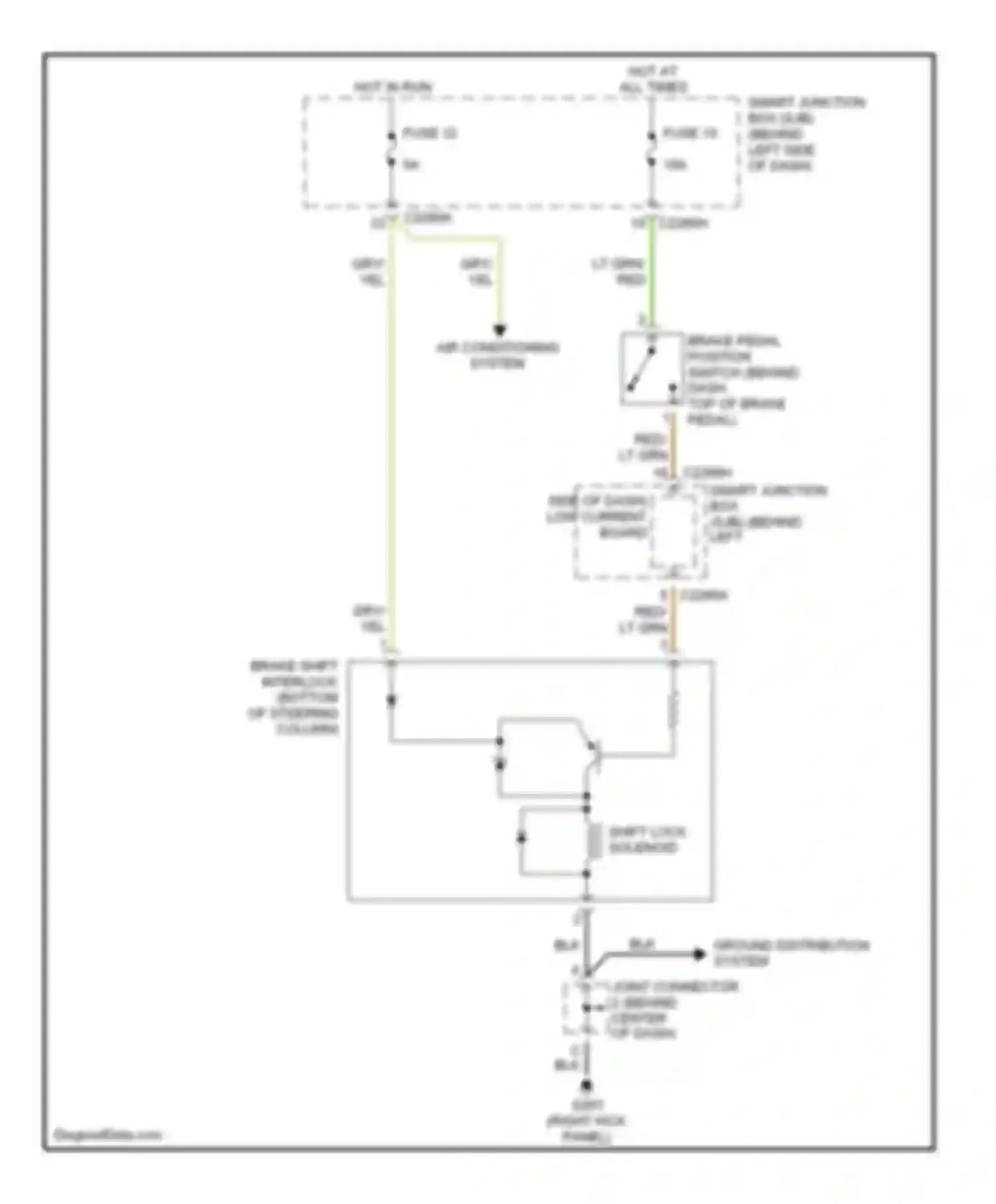 Wiring diagram air conditioning system for Mercury Monterey VIII (2003-2007) (8 of 10)