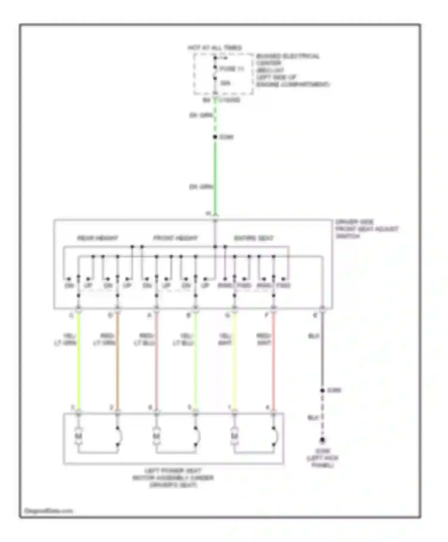 Wiring diagram hot at all times for Mercury Monterey VIII (2003-2007) (32 of 46)
