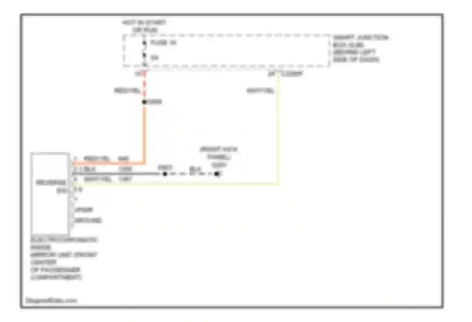 Wiring diagram hot in start or run for Mercury Monterey VIII (2003-2007) (4 of 12)