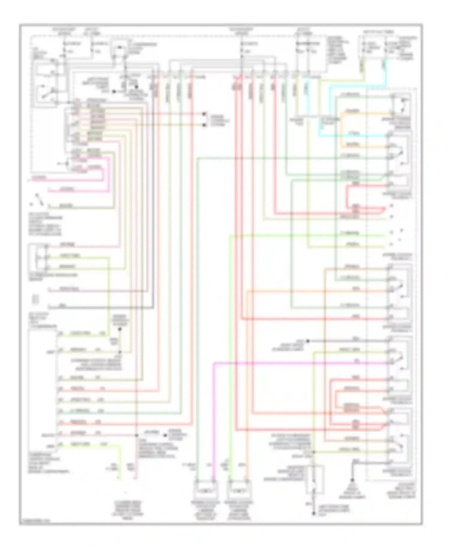 Wiring diagram (in engine control sensor, fuel charge harness, near for Mercury Monterey VIII (2003-2007) (1 of 2)