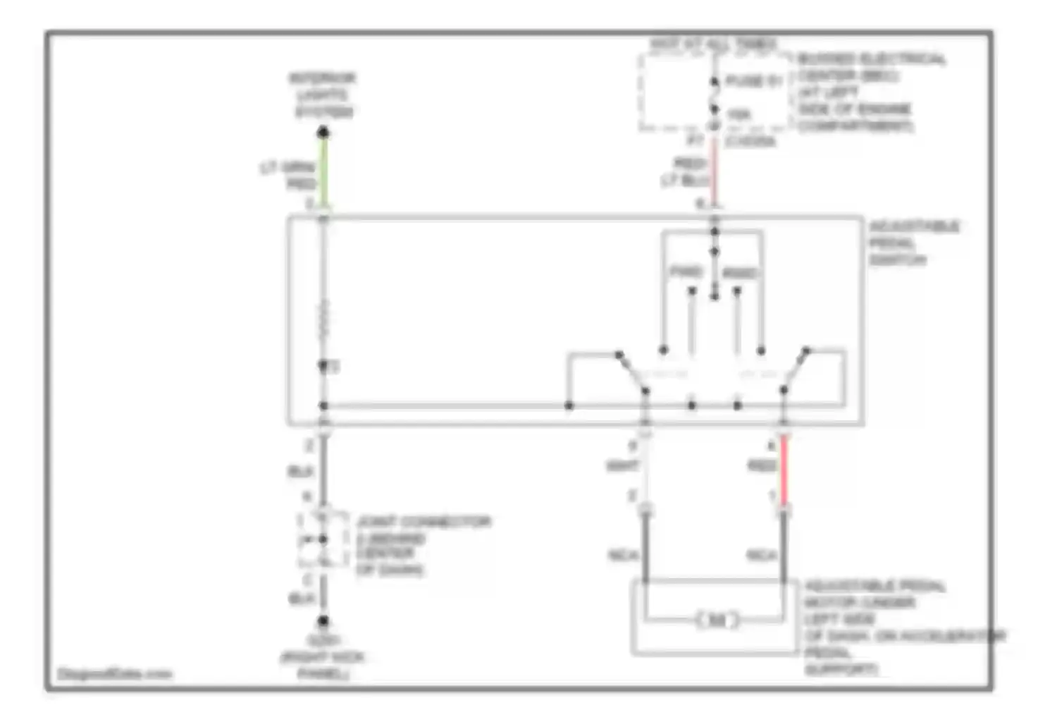 Wiring diagram lt grn for Mercury Monterey VIII (2003-2007) (21 of 43)