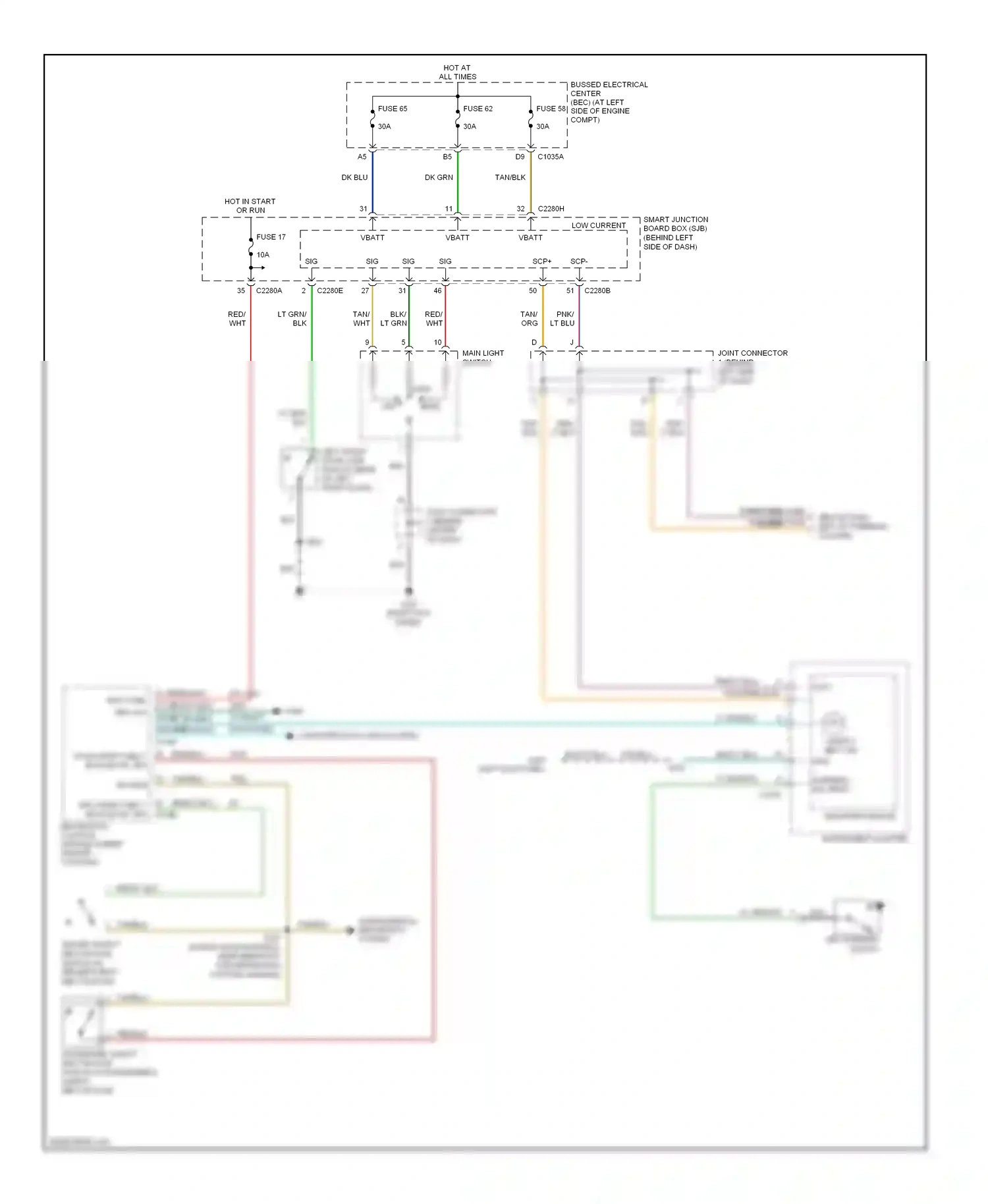 Mercury Monterey VIII (2003-2007) microprocessor wiring diagram  (4 of 4)