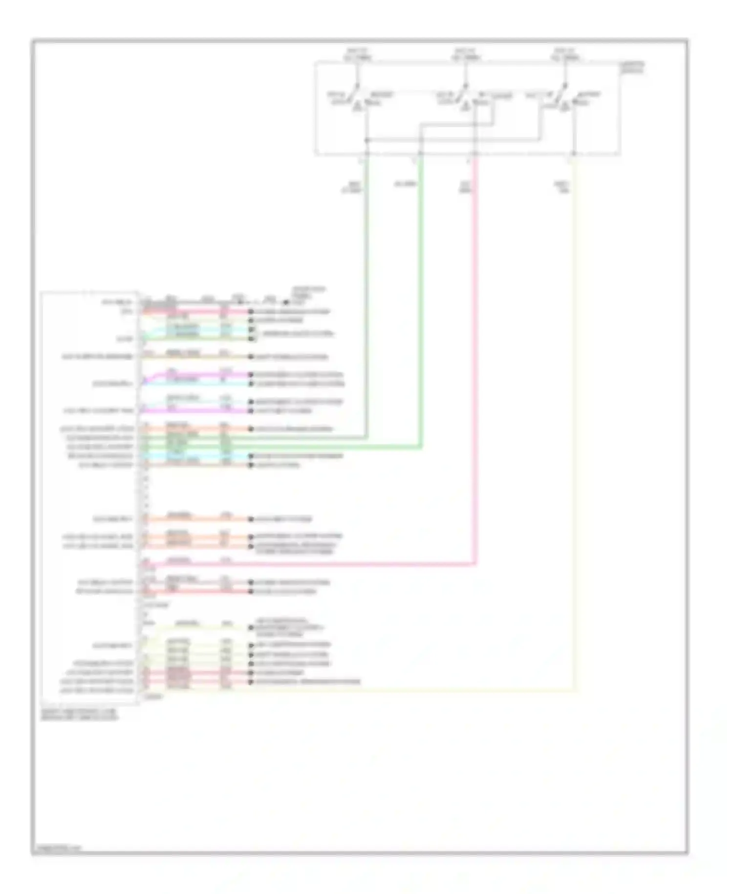 Wiring diagram power windows system sound systems for Mercury Monterey VIII (2003-2007) (1 of 1)