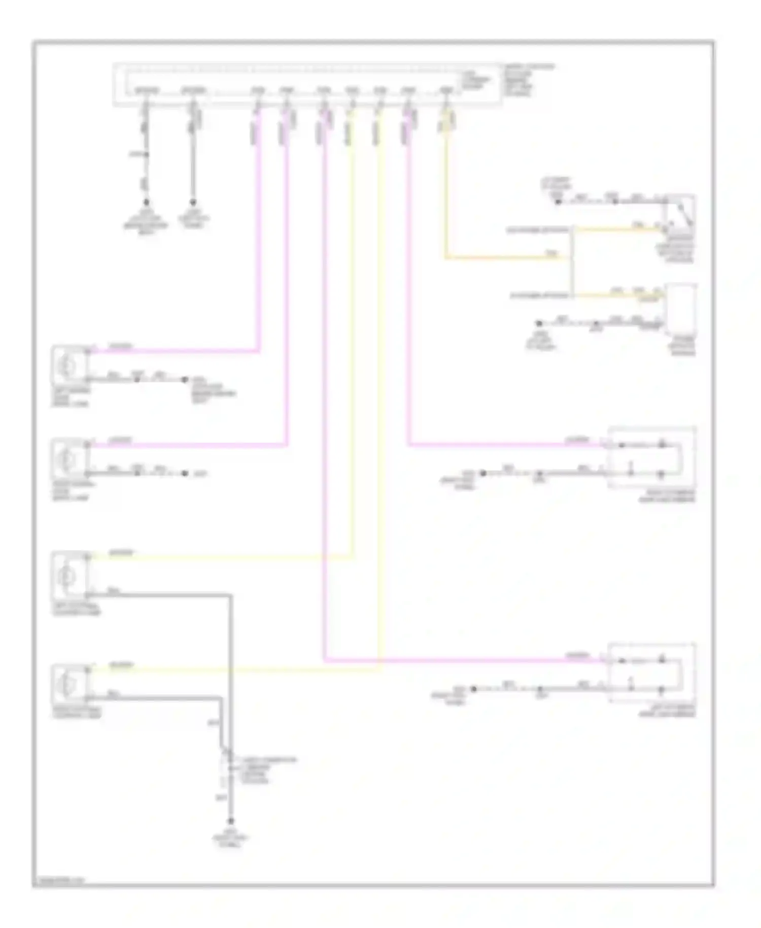 Wiring diagram right footwell courtesy lamp for Mercury Monterey VIII (2003-2007) (1 of 2)
