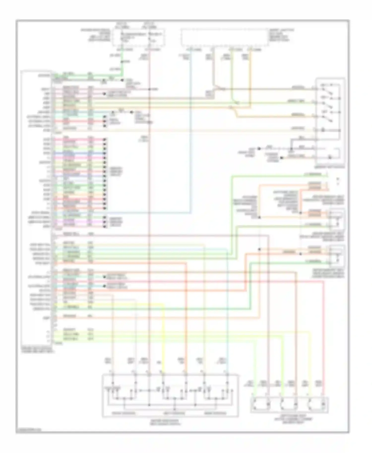 Wiring diagram seat rwd/fwd for Mercury Monterey VIII (2003-2007) (1 of 1)