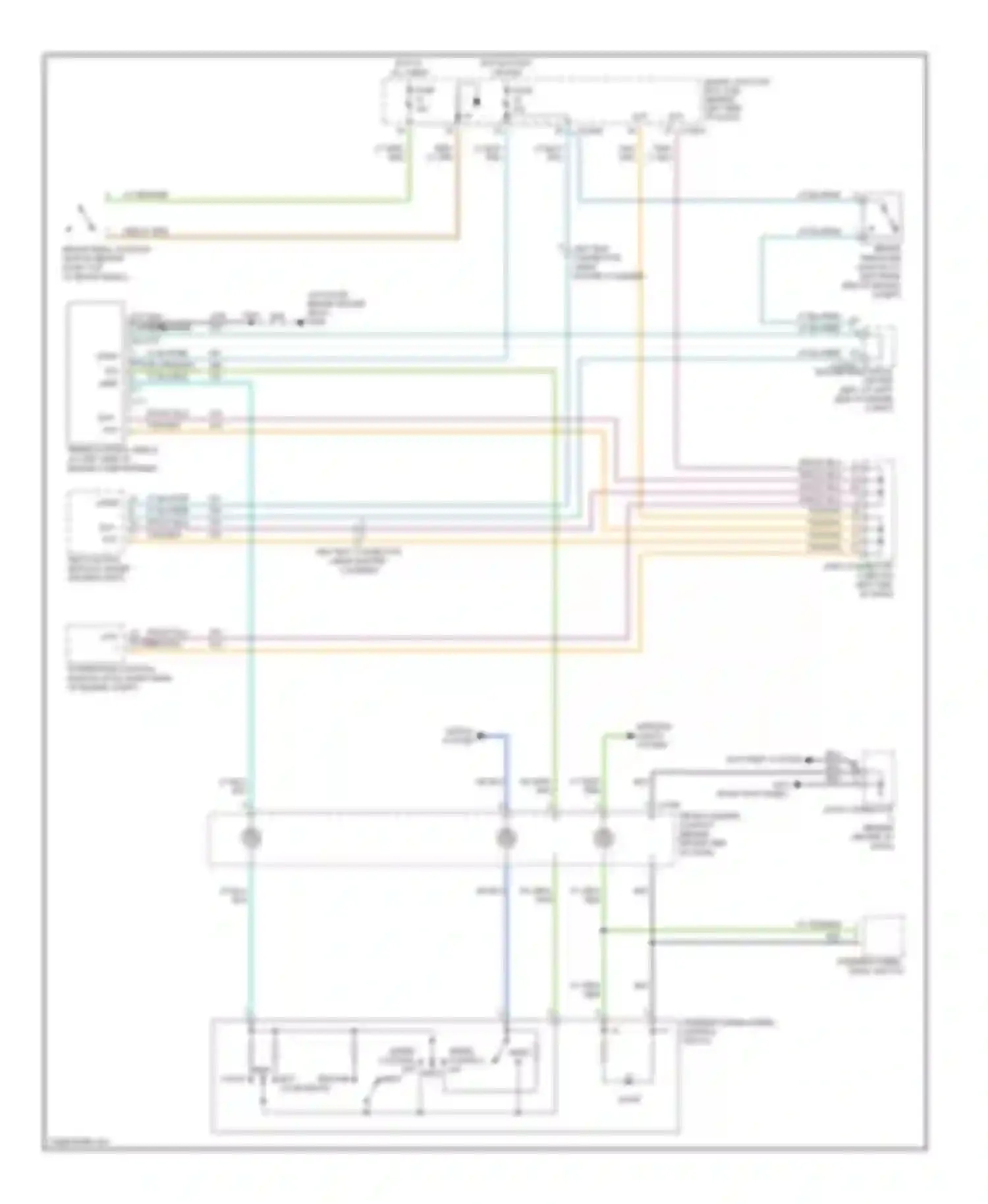 Wiring diagram steering wheel radio switch for Mercury Monterey VIII (2003-2007) (1 of 5)