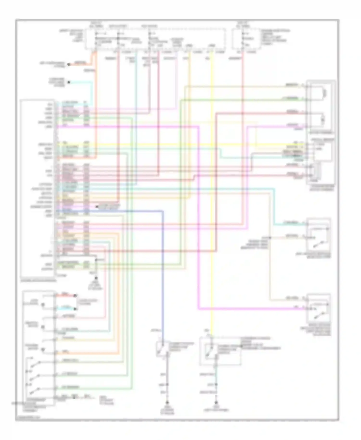 Wiring diagram unlatch motor for Mercury Monterey VIII (2003-2007) (1 of 1)
