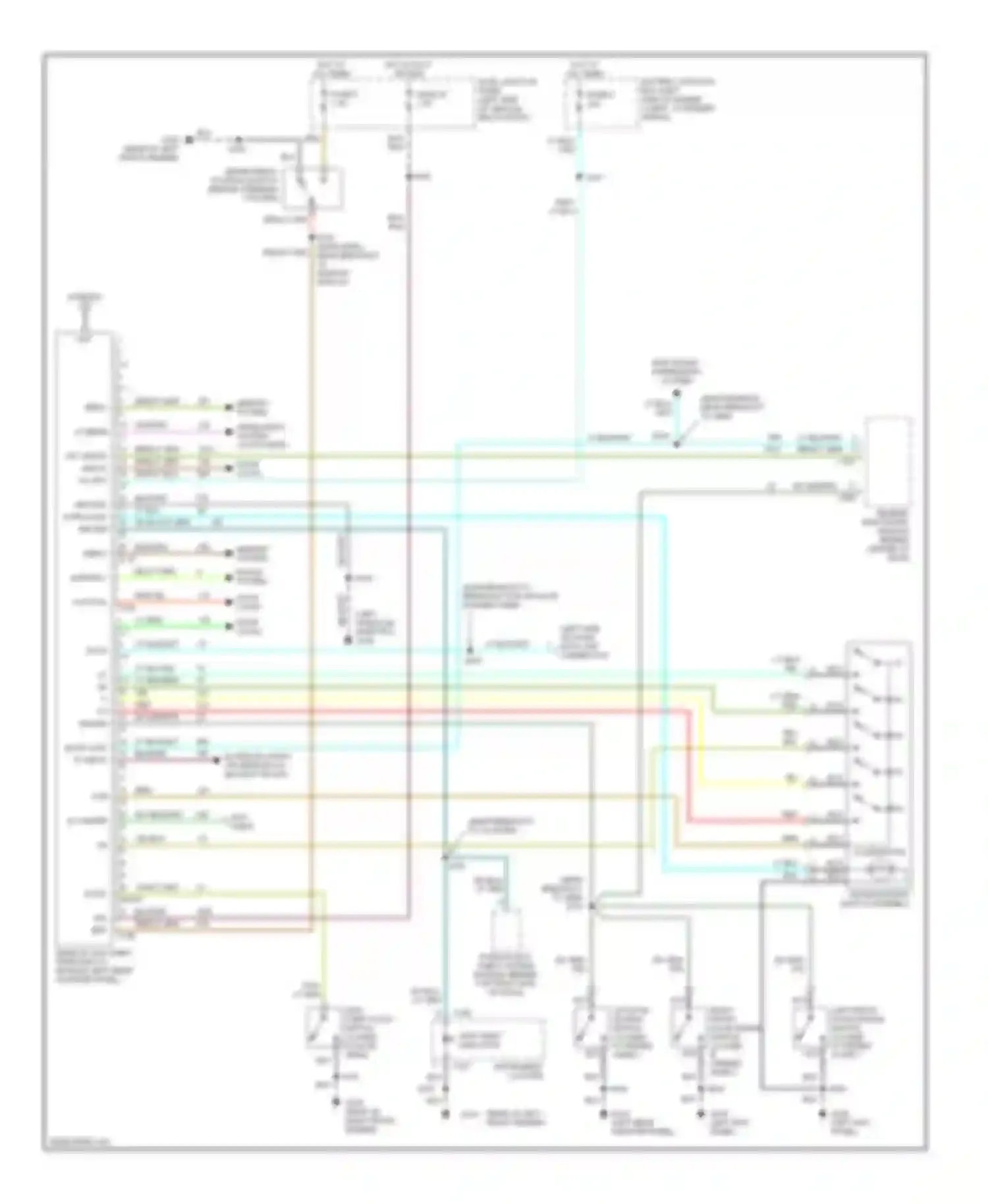 Mountaineer Mercury I facelift (1997-2001): Forced entry circuit