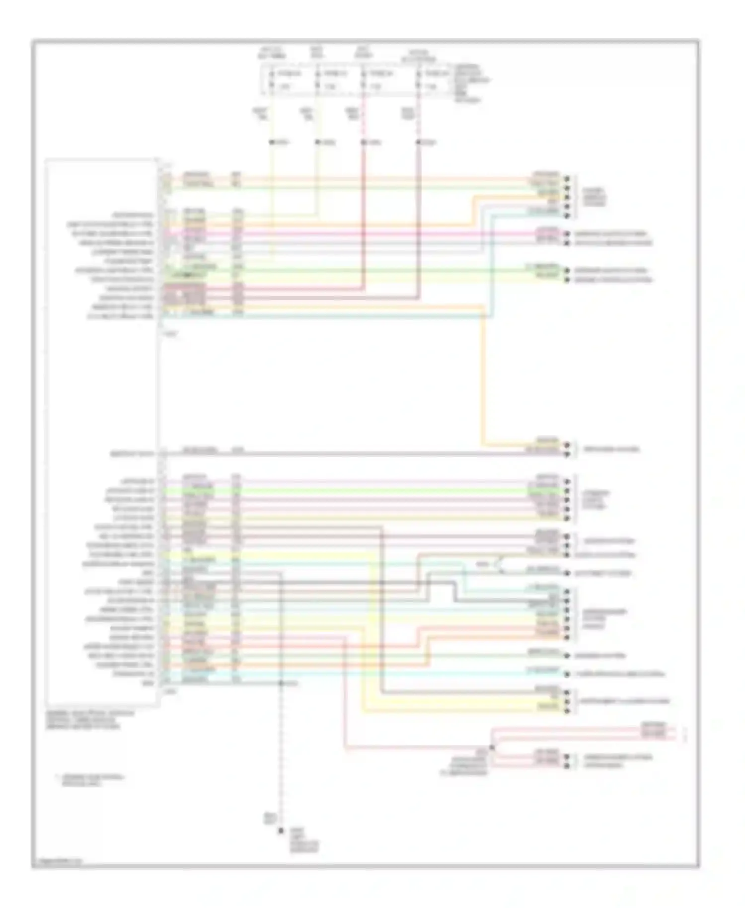 Mountaineer Mercury I facelift (1997-2001): Body computer circuits (1 of 2)