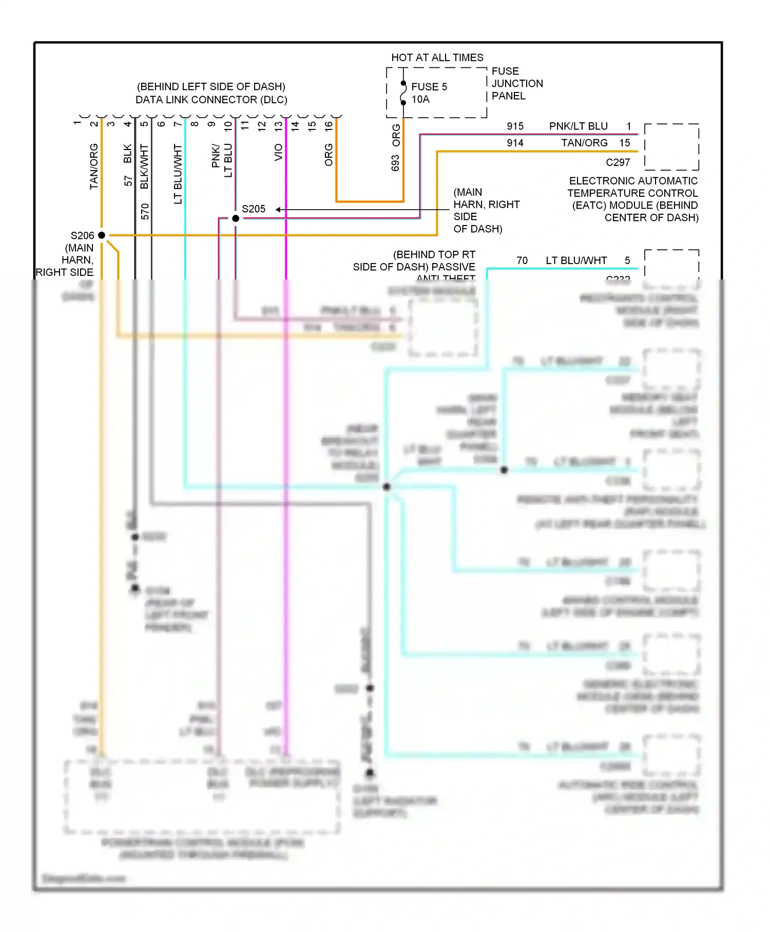 Computer data lines — Computer data lines. Mercury Mountaineer I facelift (1997-2001)
