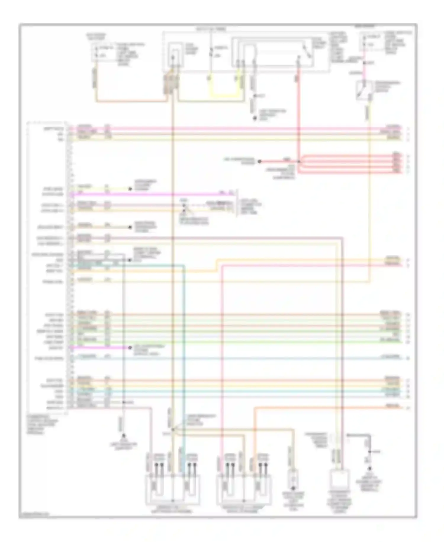 Mountaineer Mercury I facelift (1997-2001): Wiring diagram engine performance 5.0ls (1 of 4)
