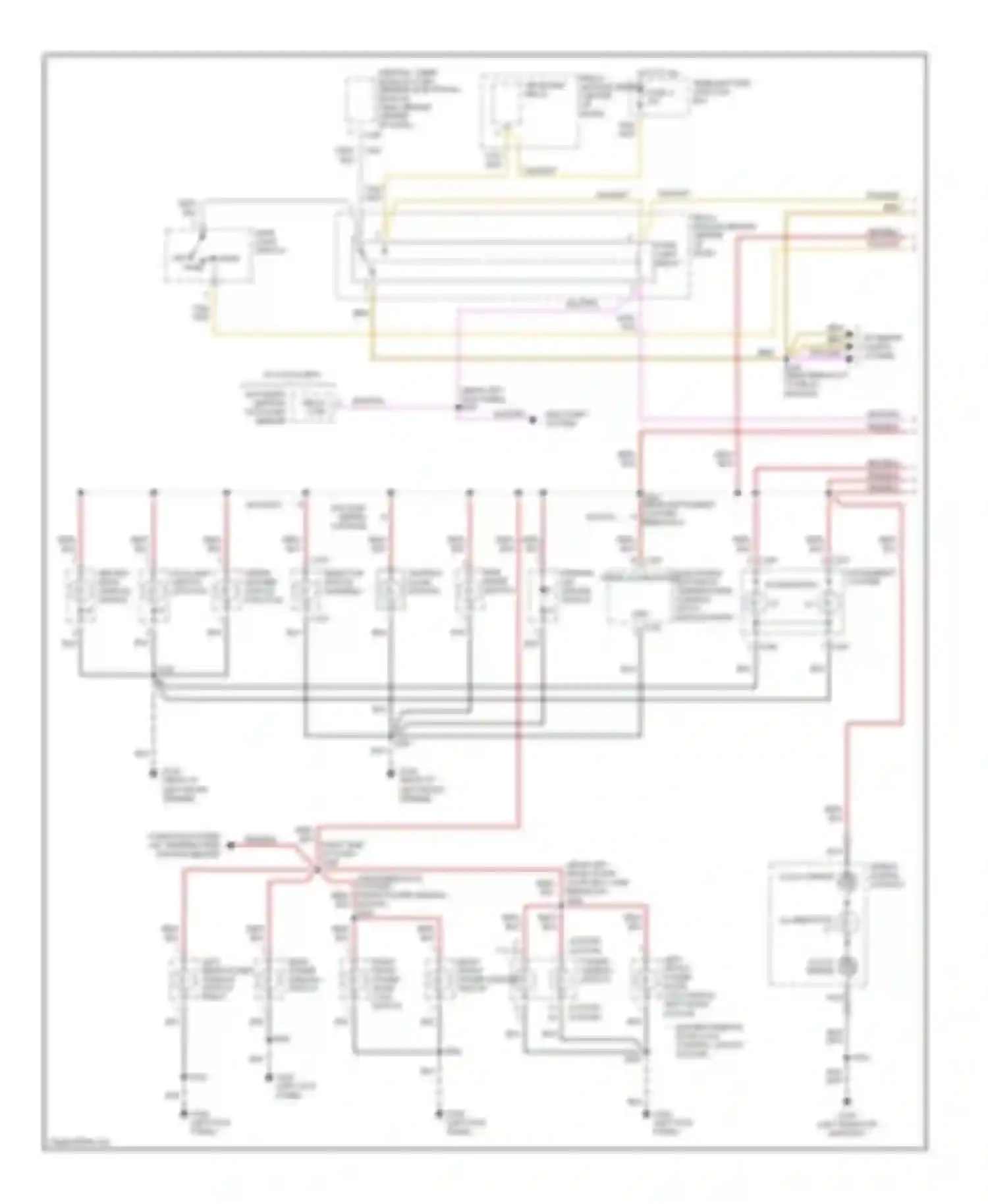 Mountaineer Mercury I facelift (1997-2001): Instrument illumination circuit (1 of 2)