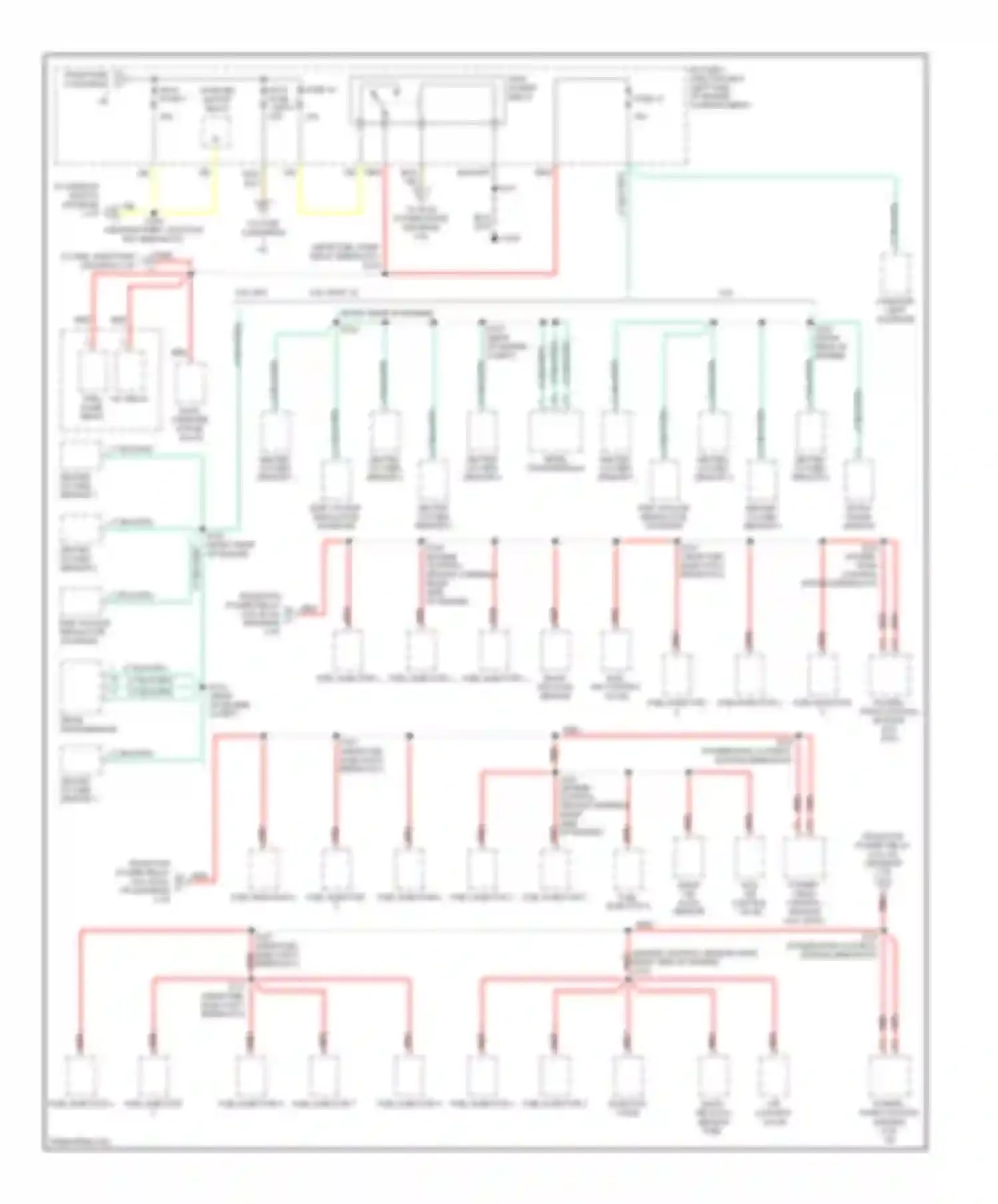 Mountaineer Mercury I facelift (1997-2001): Power distribution circuit (2 of 5)