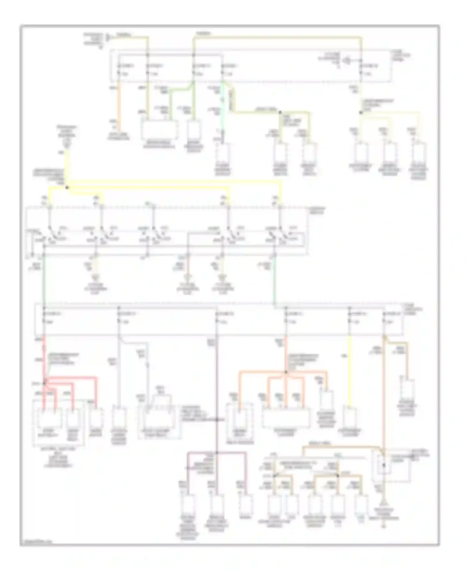 Mountaineer Mercury I facelift (1997-2001): Power distribution circuit (3 of 5)