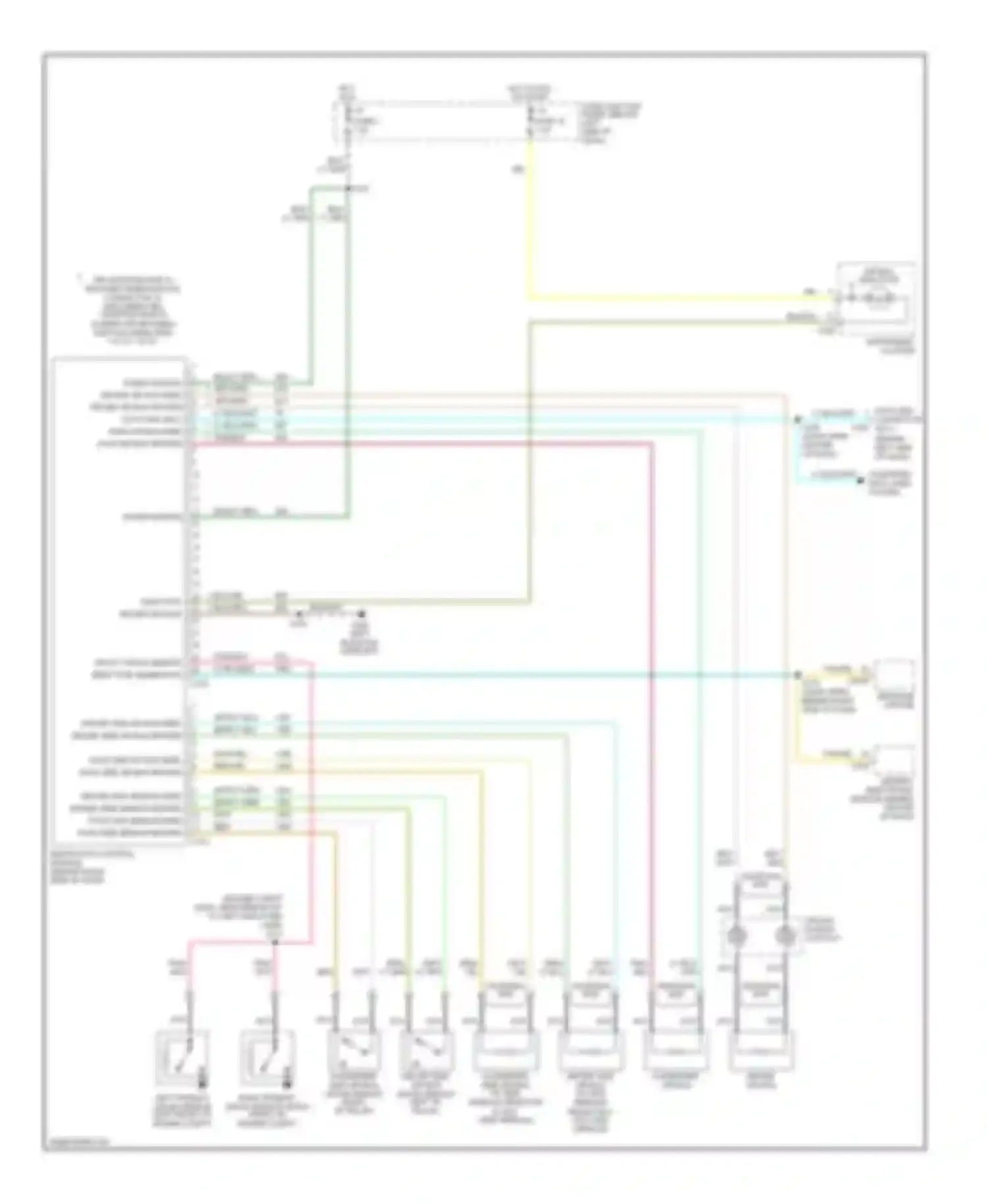 Mountaineer Mercury I facelift (1997-2001): Supplemental restraint circuit
