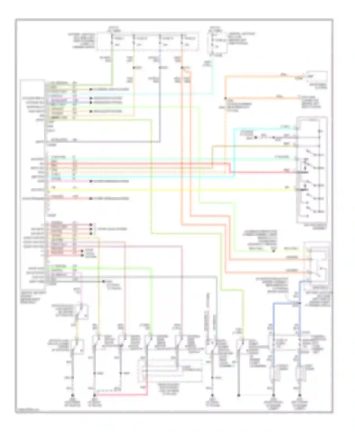 Mountaineer Mercury II (2001-2005): Forced entry circuit
