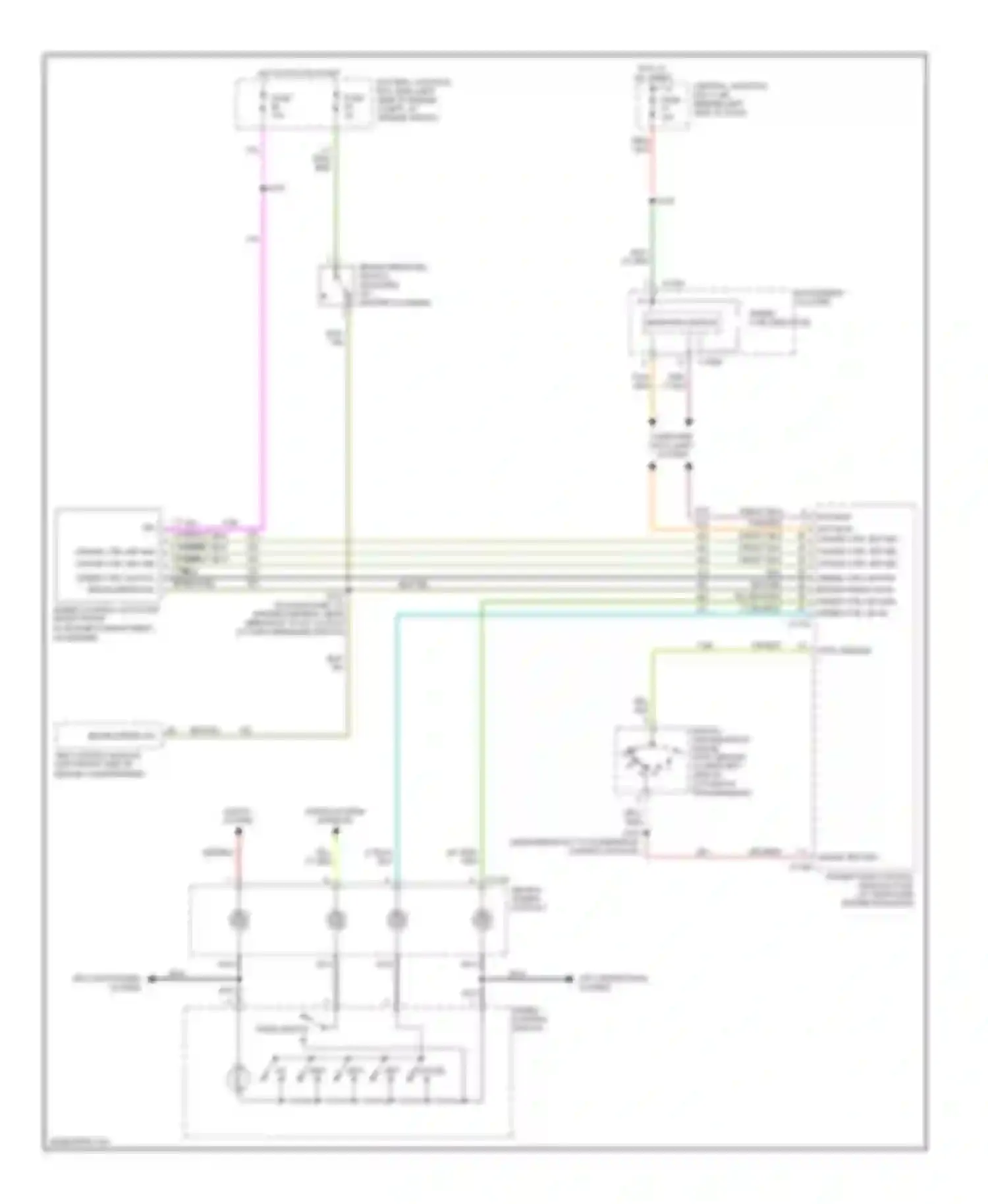 Mountaineer Mercury II (2001-2005): Cruise control circuit, without ivd